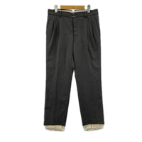パンツ Raw Edge Liner Tailored Slim Trousers 3 グレー