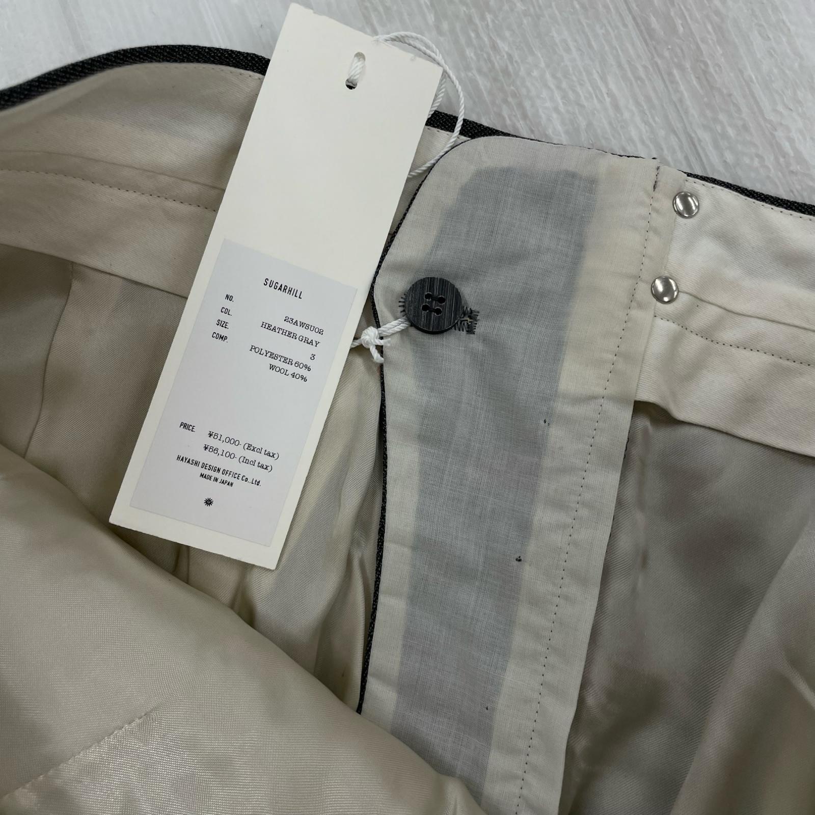 パンツ Raw Edge Liner Tailored Slim Trousers 3 グレー