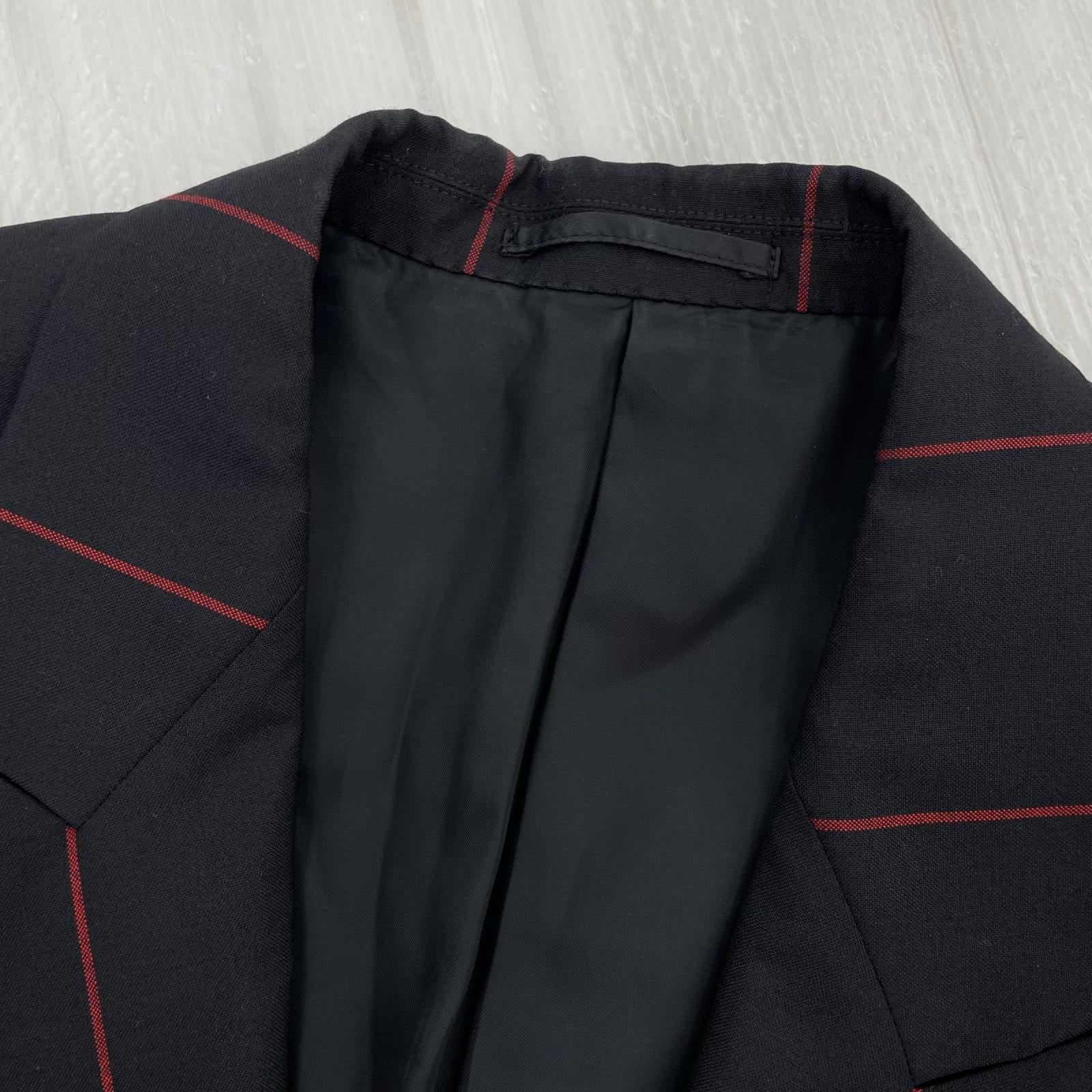 テーラードジャケット Removable Stripe Single Jacket 46 ブラック