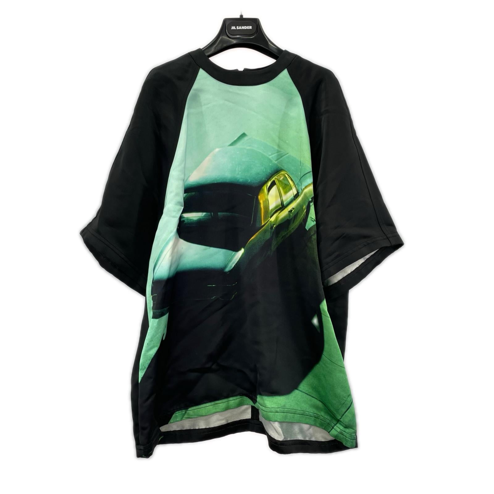 半袖Tシャツ DARK CAR ON HEAVY VISCOSE SATIN S