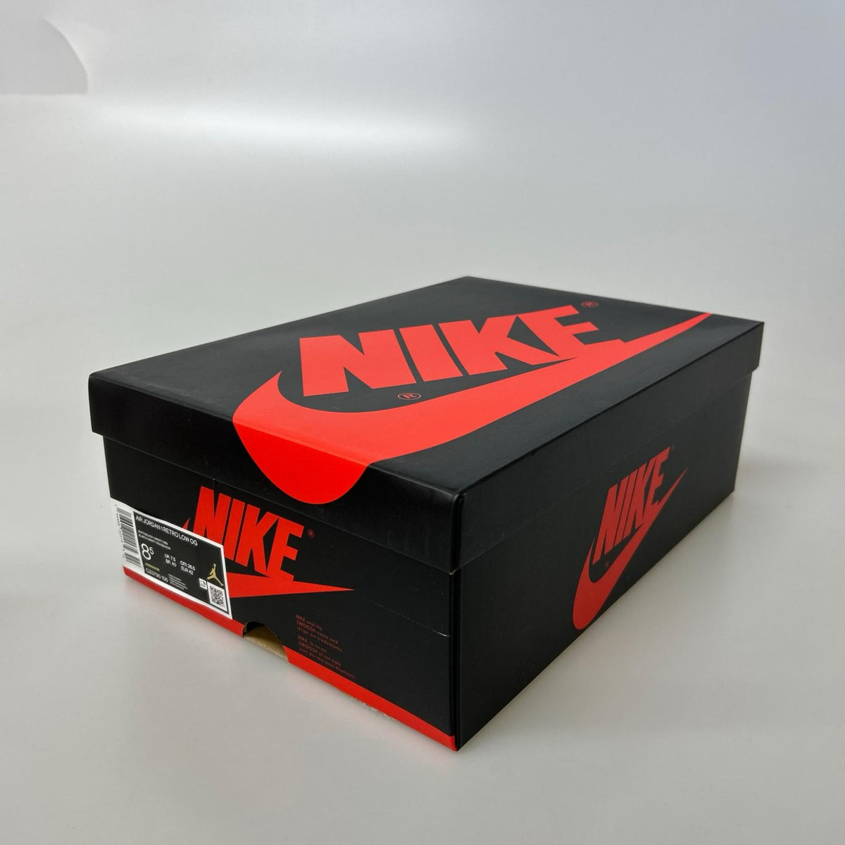 スニーカー Air Jordan 1 Retro Low OG "Black Toe" 26.5cm (US8 1/2 UK8 EU43)