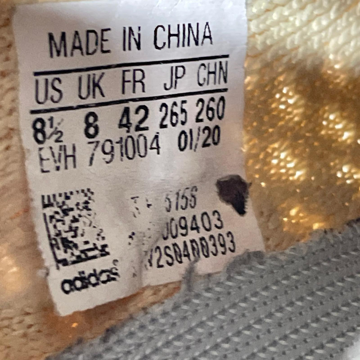 スニーカー Yeezy Boost 350 V2 Linen BEG 26.0 26.5cm (US8 1/2 UK8 EU43) ベージュ