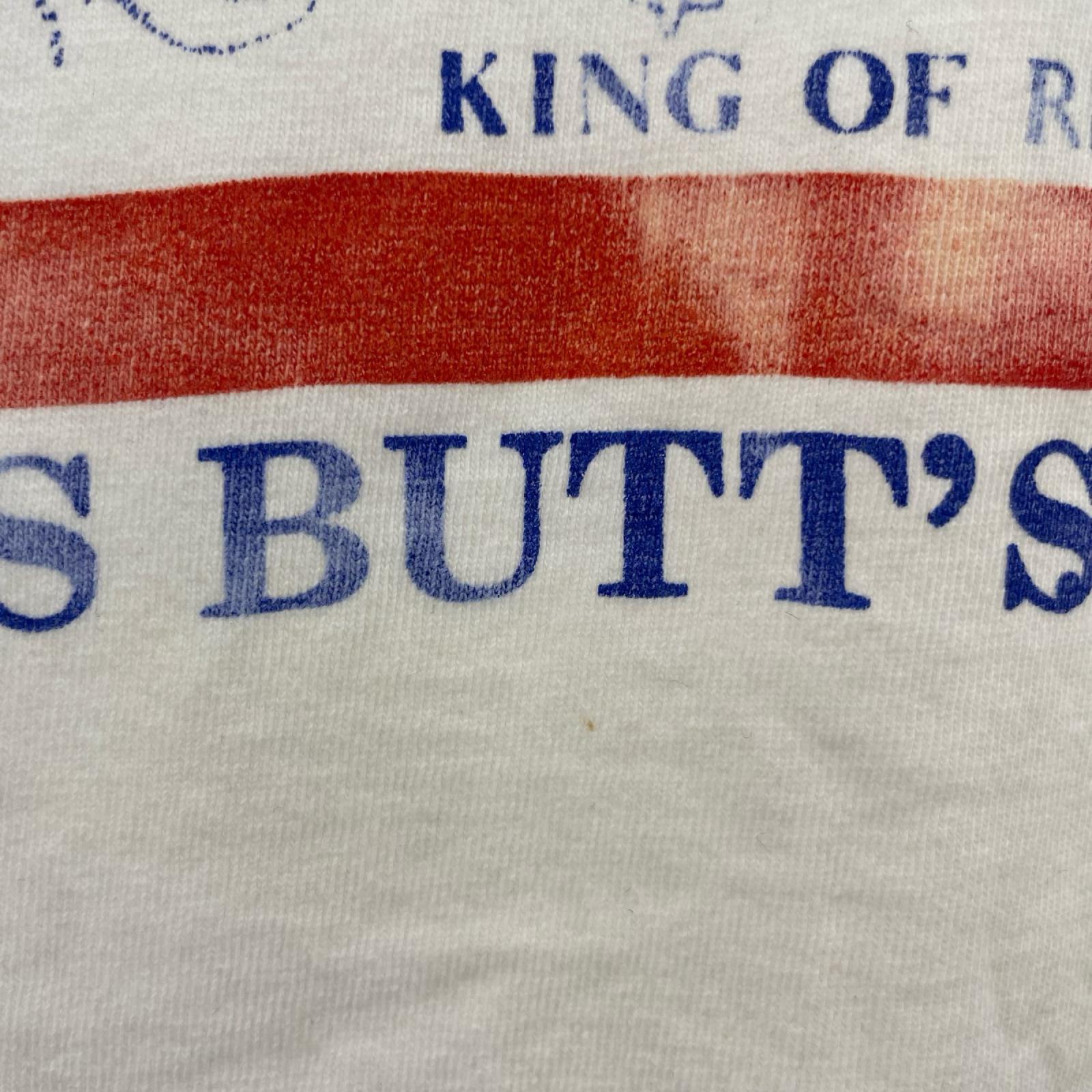 半袖Tシャツ 90s Buttwiser パロディTee WHT M M ブラック