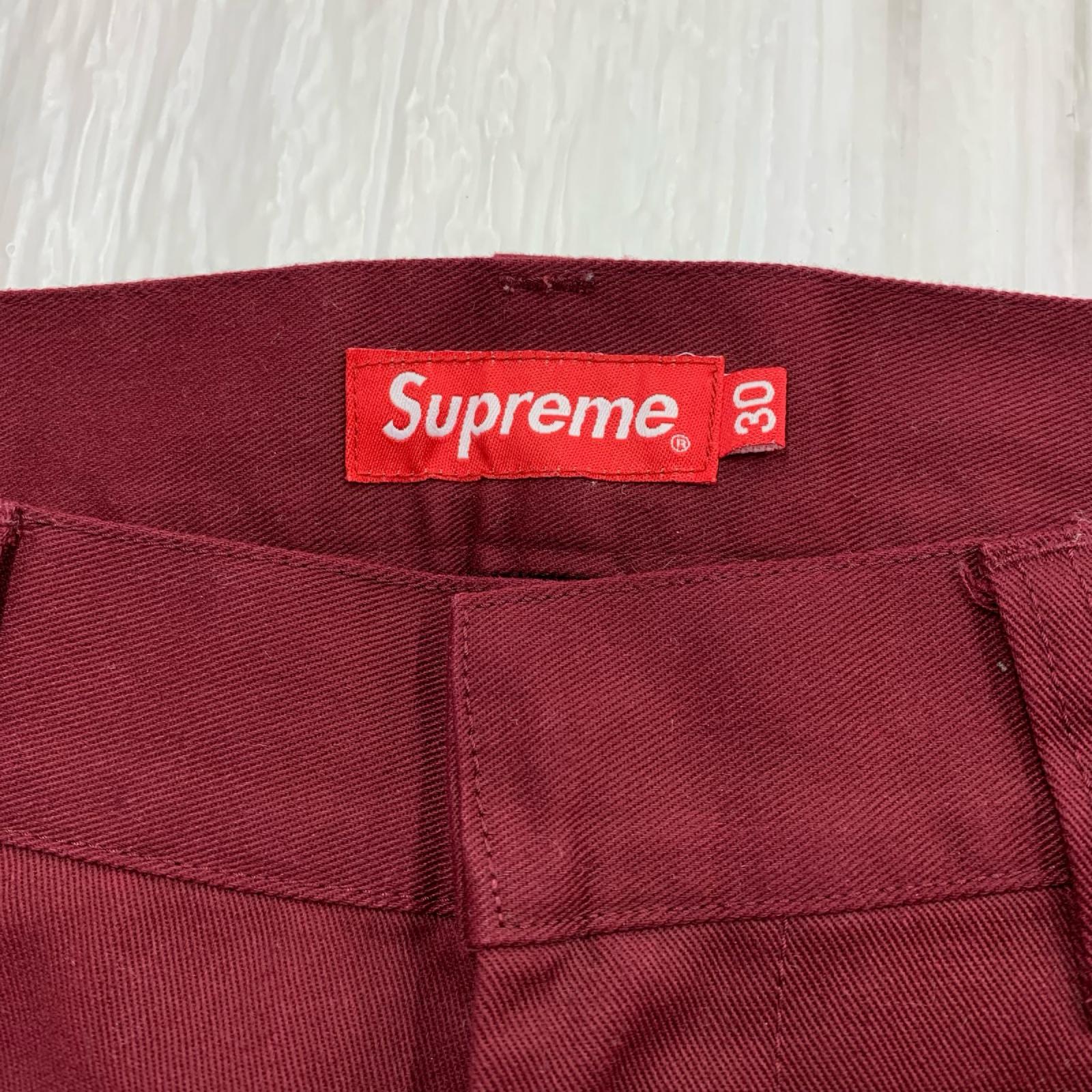パンツ ワークパンツ エンジ色 30 30 レッド