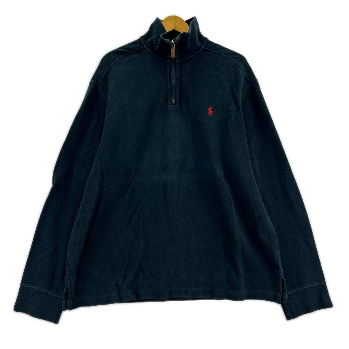 スウェット ハーフジップニット NVY L L ネイビー