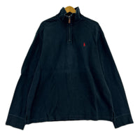 スウェット ハーフジップニット NVY L L ネイビー