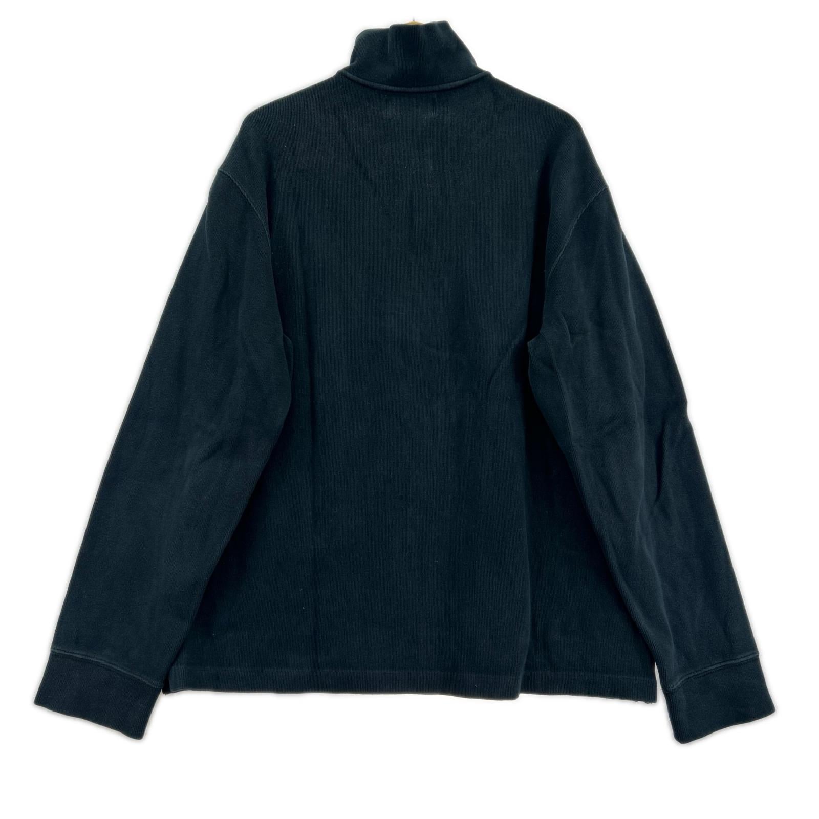 スウェット ハーフジップニット NVY L L ネイビー