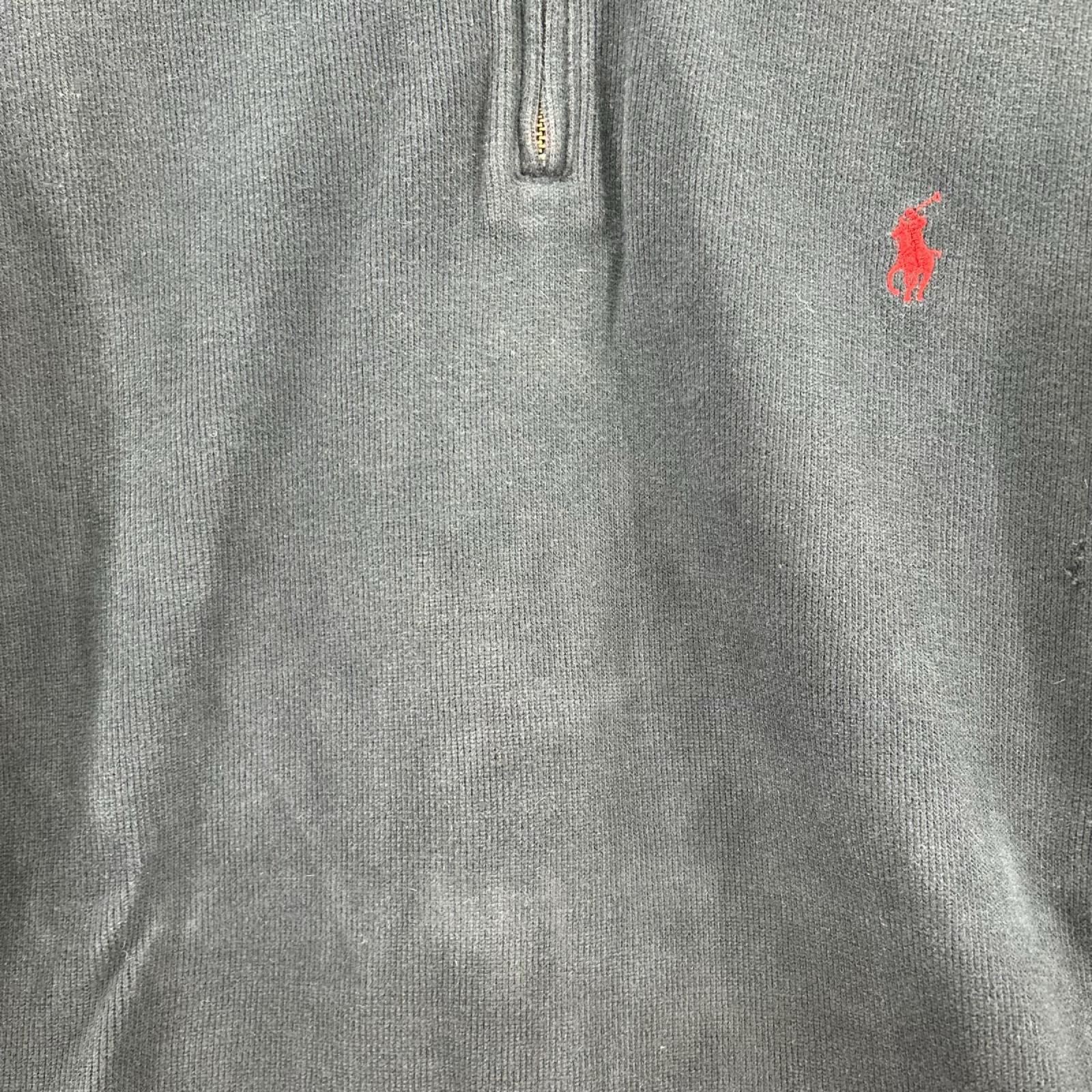 スウェット ハーフジップニット NVY L L ネイビー