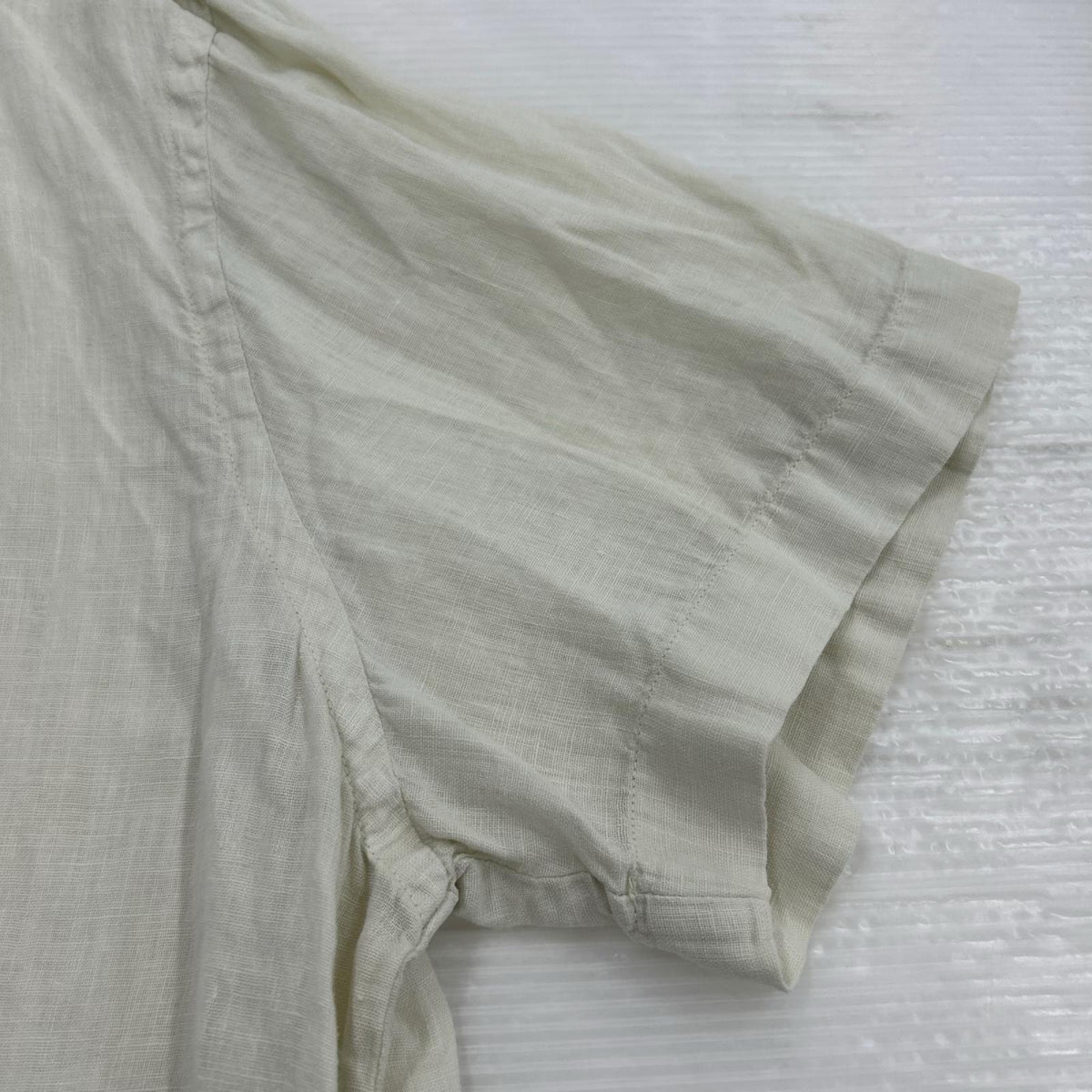 半袖シャツ リネンシャツ WHT XXL ホワイト