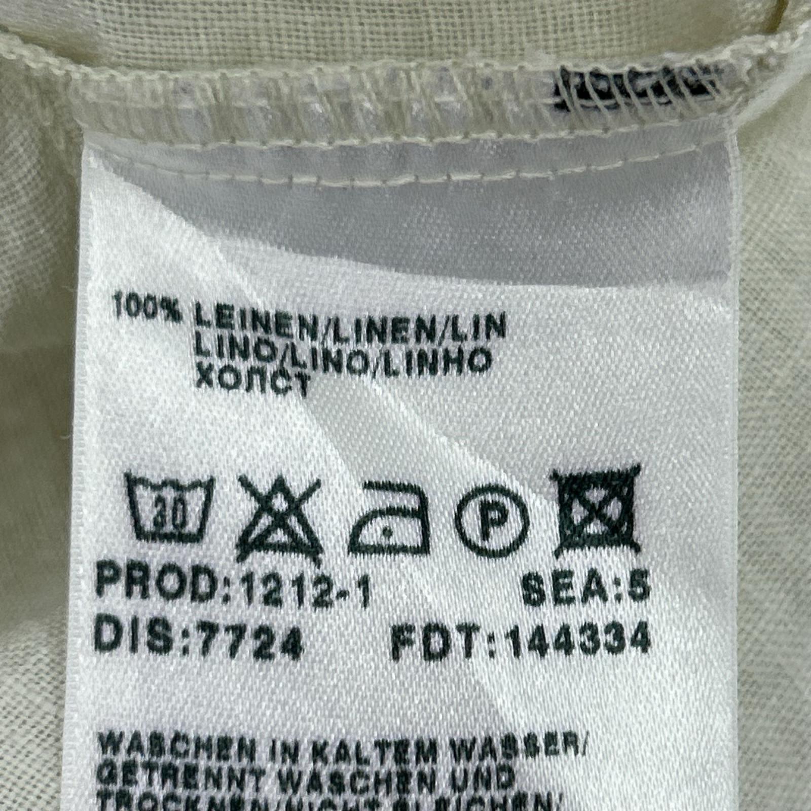 半袖シャツ リネンシャツ WHT XXL ホワイト