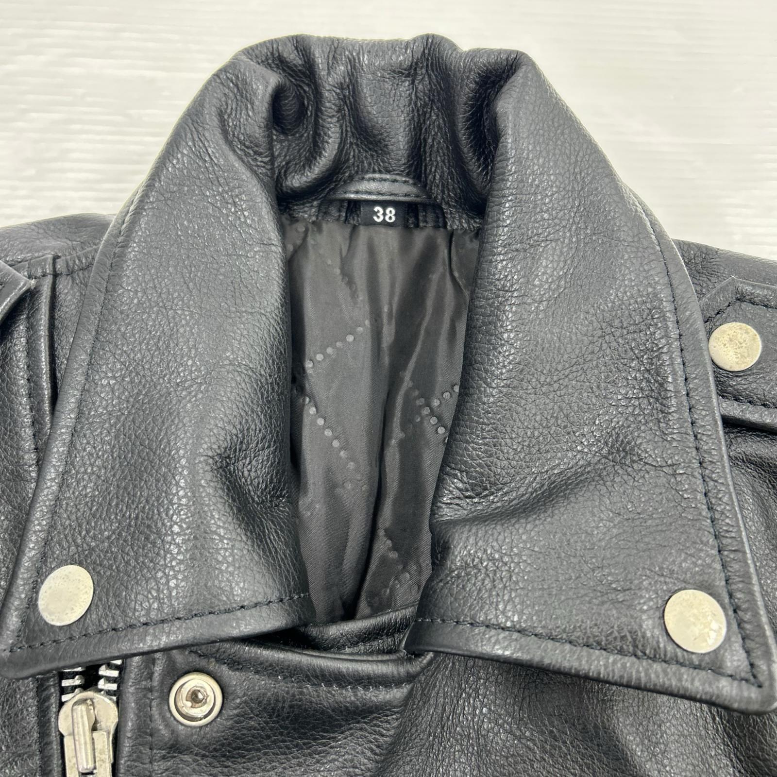 ライダースジャケット FREECLOM レザージャケット 38 ブラック