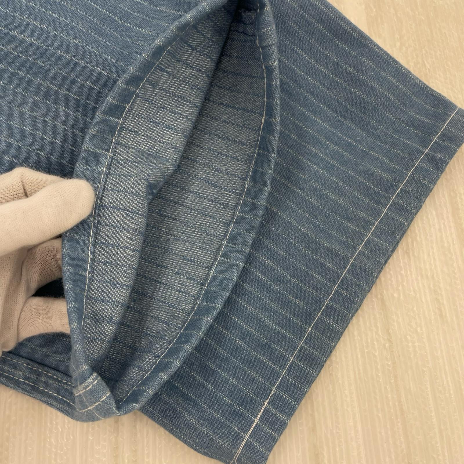 パンツ 70s~80s SEARSストライプデニム (size18) ブルー