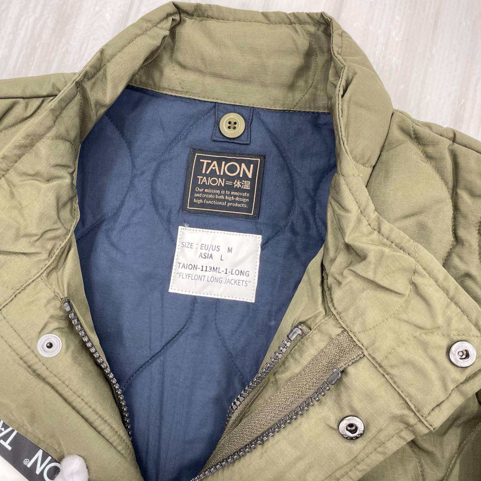 ダウンジャケット TAION-113ML-1LONG オリーブ(L) L