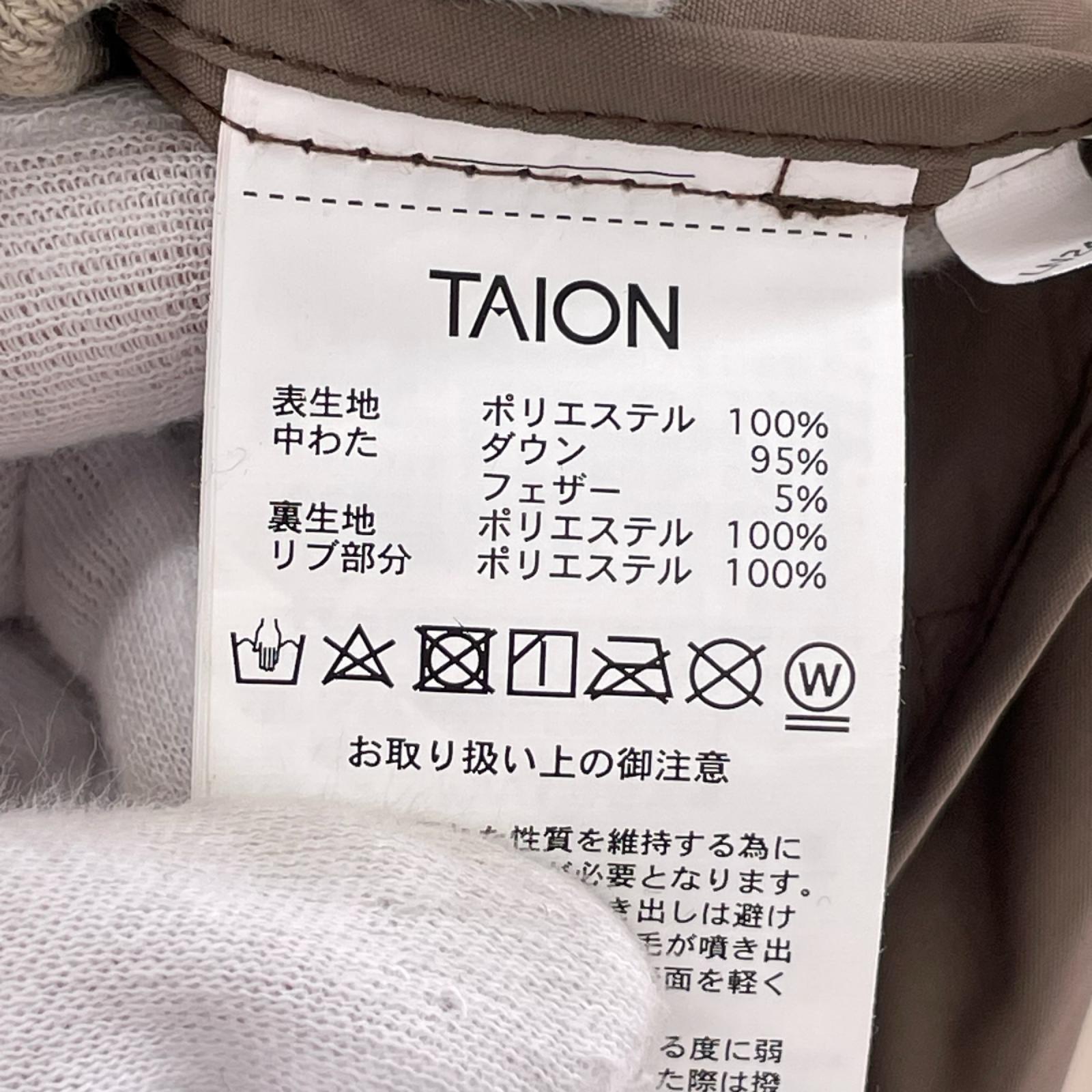 ダウンジャケット TAION-109FZCI シティ バルライン ベージュ(XL) ベージュ