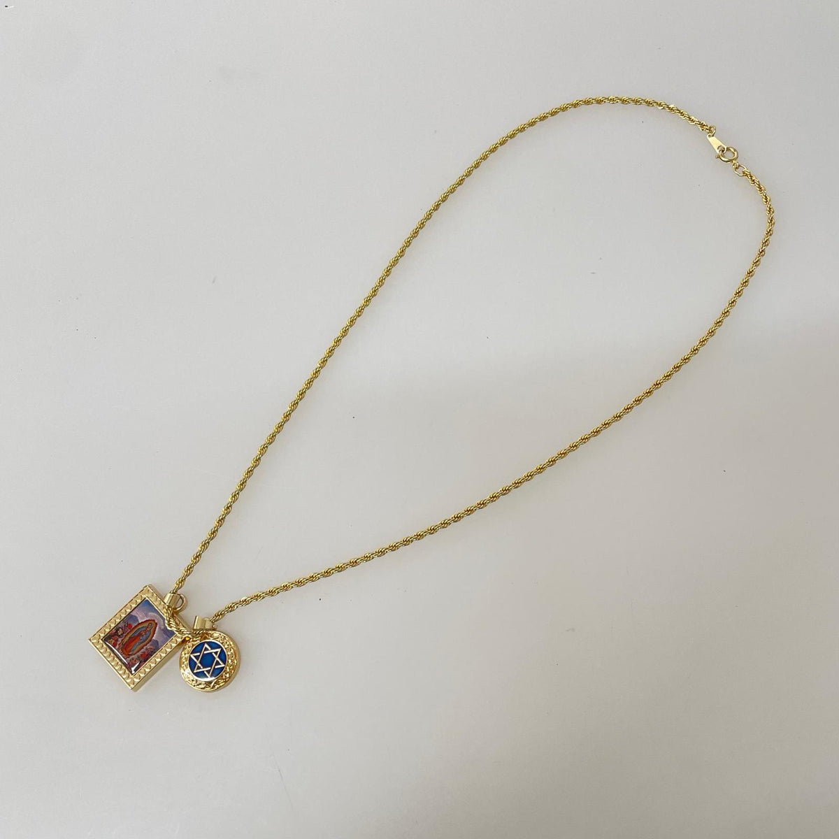 ネックレス EPoxy brass necklace ゴールド