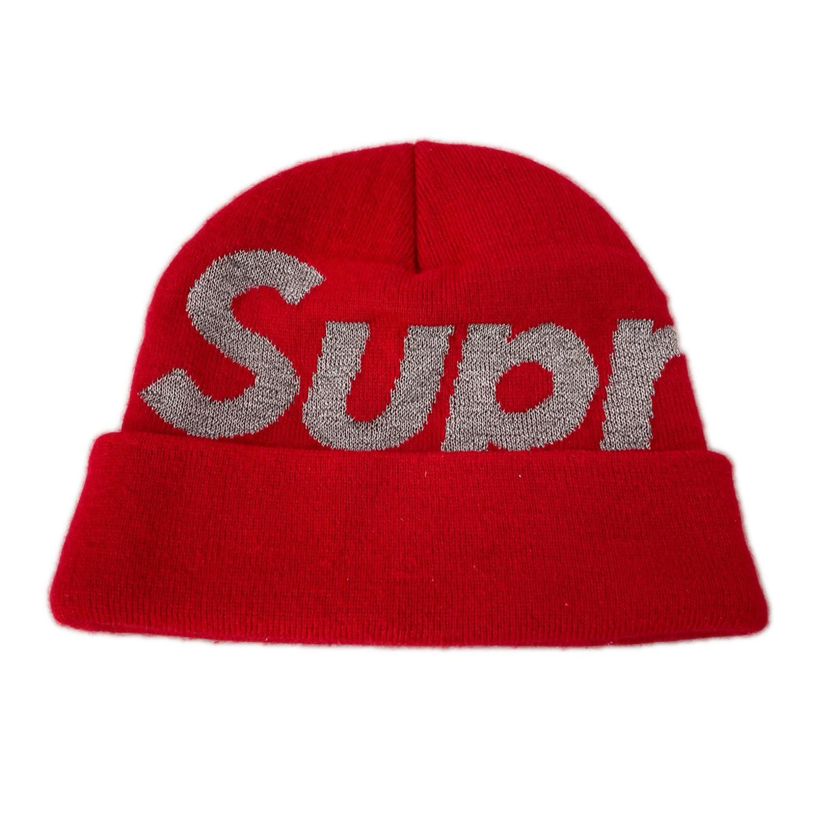 ニットキャップ Reflective Big Logo Beanie レッド