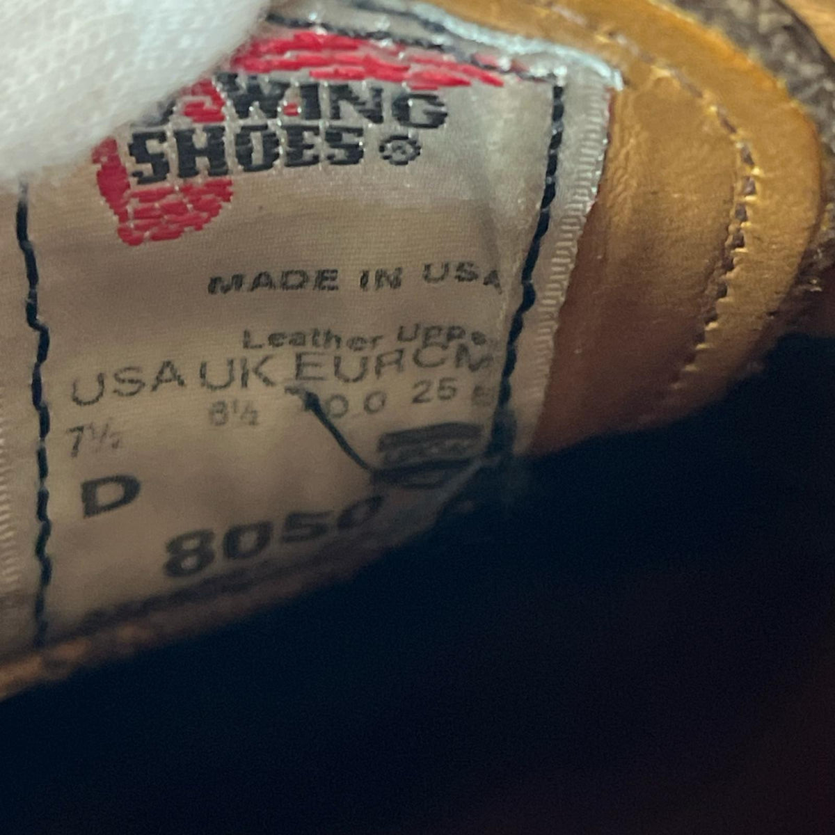 シューズ 8050 FOREMAN OXFORD チャコール 茶 25.5 25.5cm (US7 1/2 UK7 EU41) ブラウン