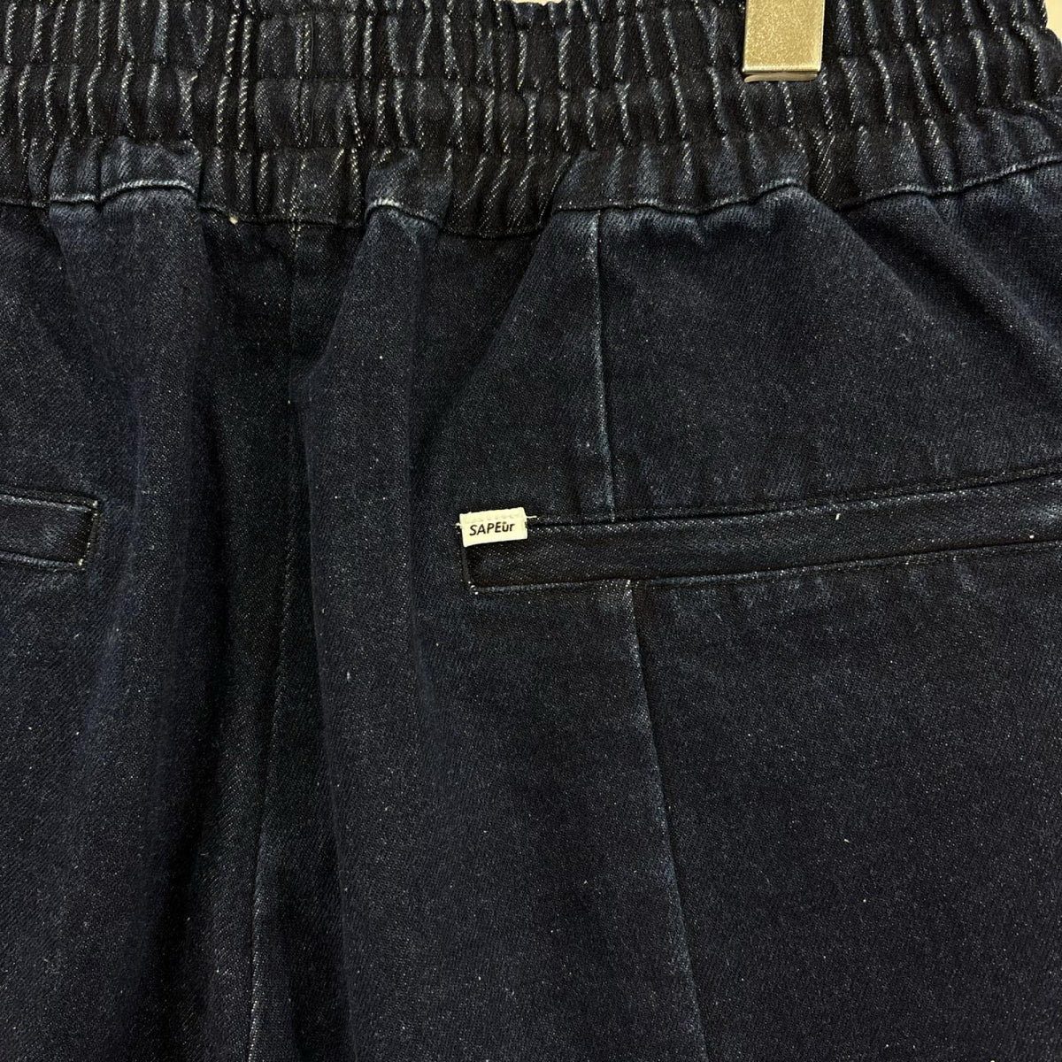 デニムパンツ デニムトラックパンツ XL ネイビー