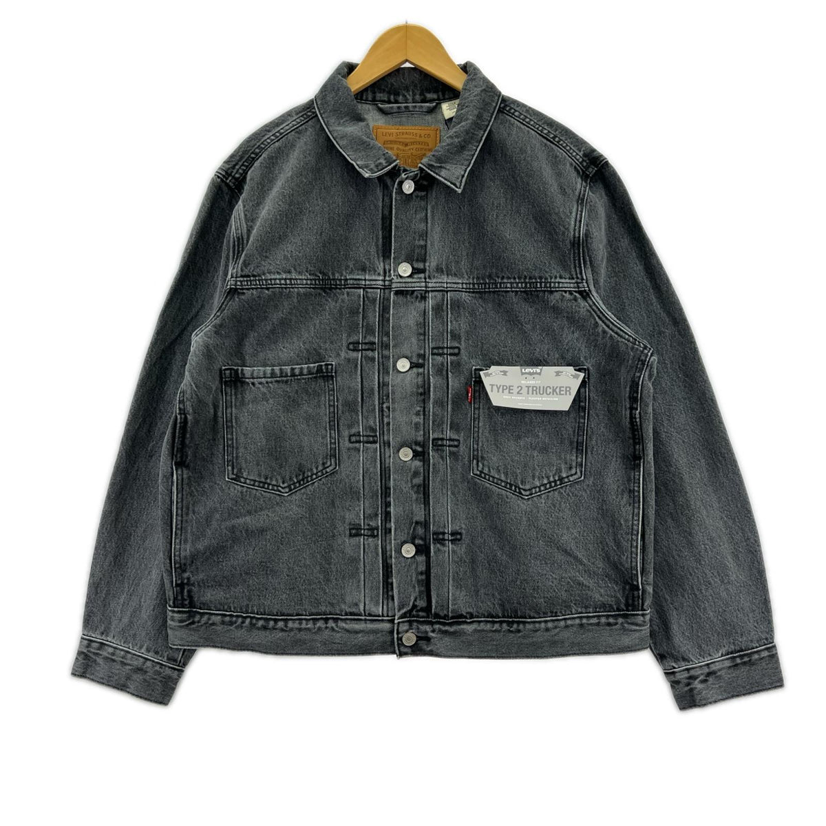 デニムジャケット Levi's EDIFICE別注 2ndTYPE デニムジャケット L グレー L ブラック