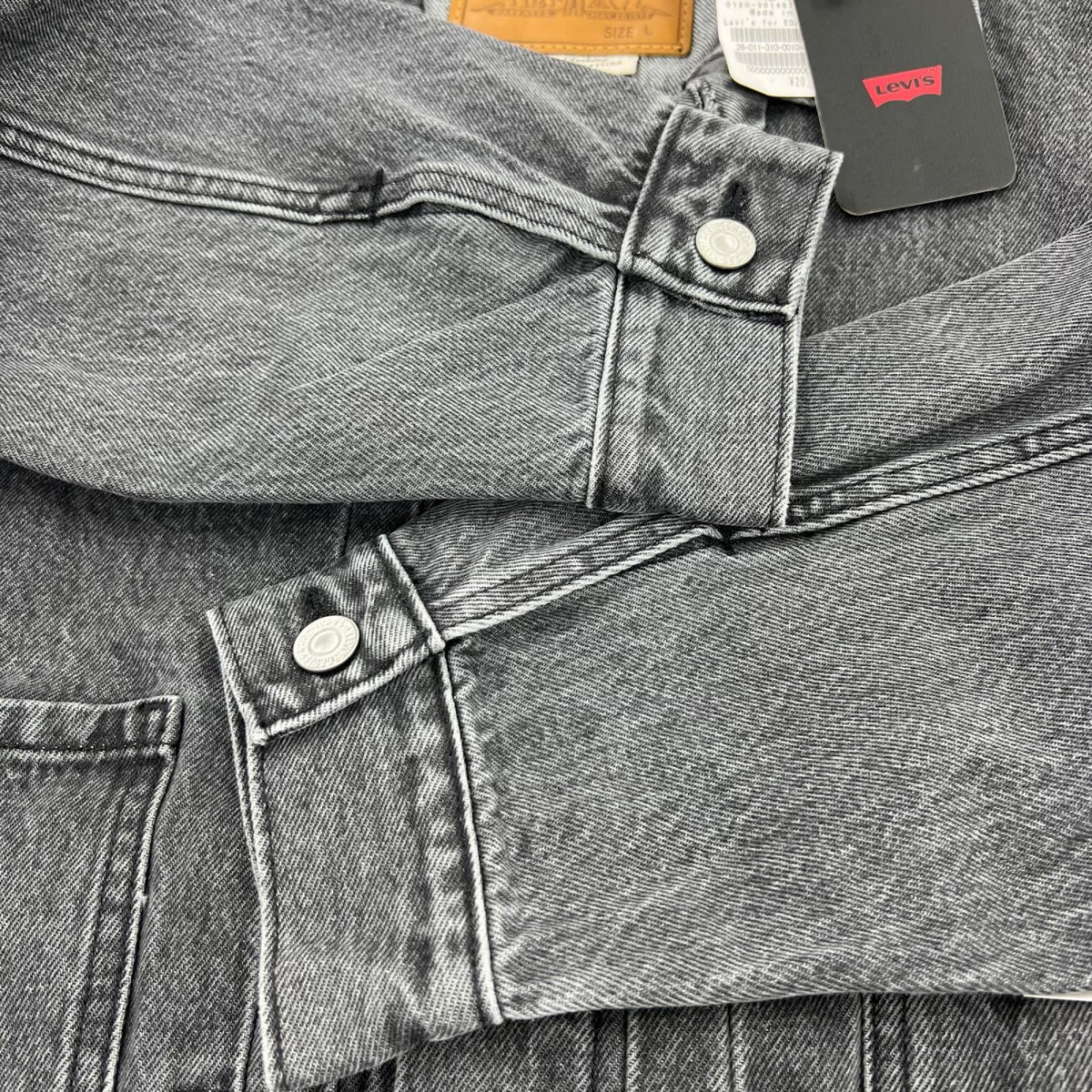 デニムジャケット Levi's EDIFICE別注 2ndTYPE デニムジャケット L グレー L ブラック