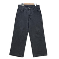 デニムパンツ Levi's premium BAGGY WIDE バギーブラックデニム W32L30
