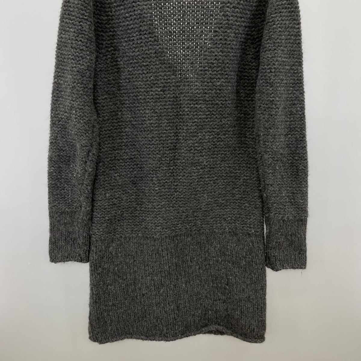 カーディガン ロングカーディガン グレー L L グレー