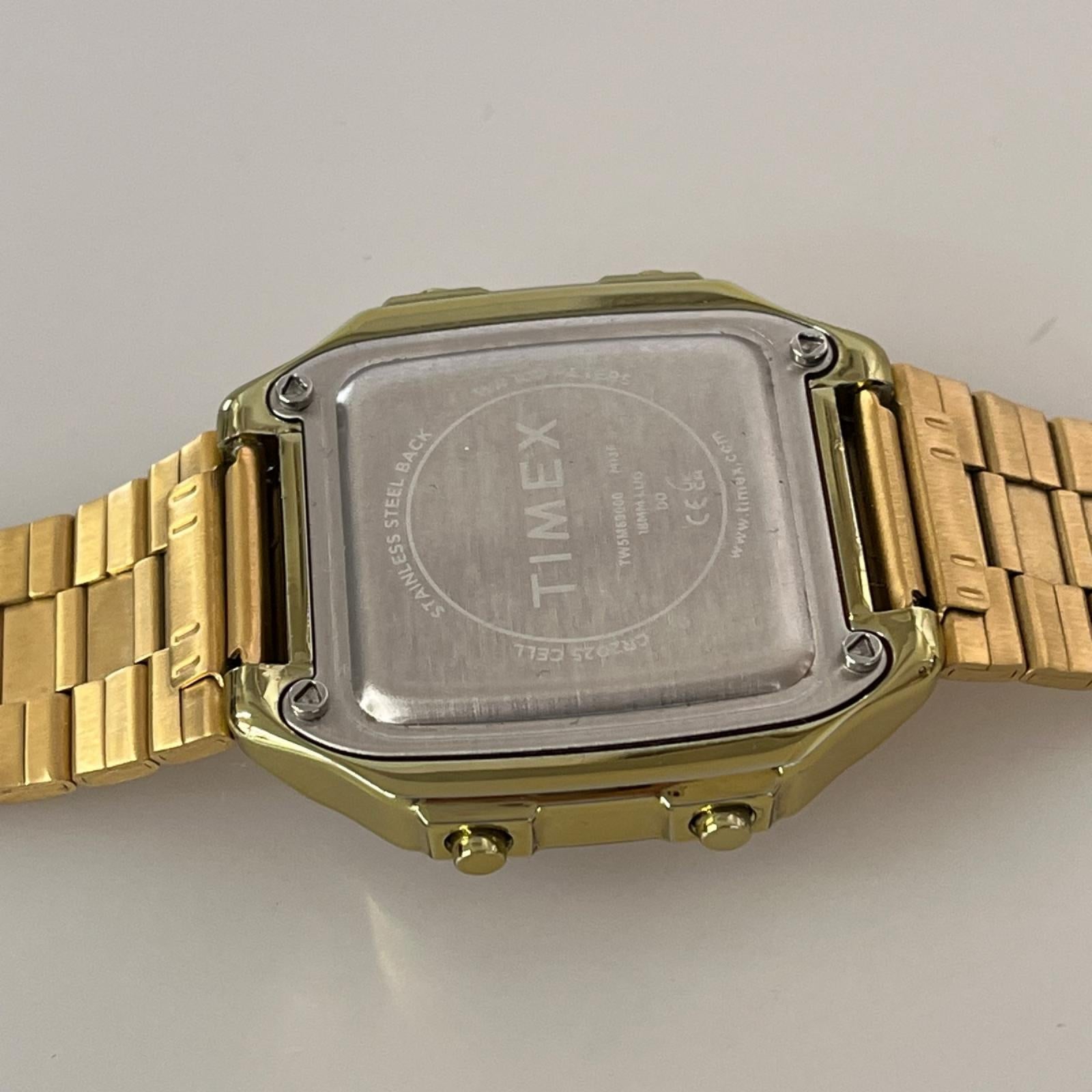 腕時計 WORLD TIME メインストリート デジタル時計 GOLD ゴールド
