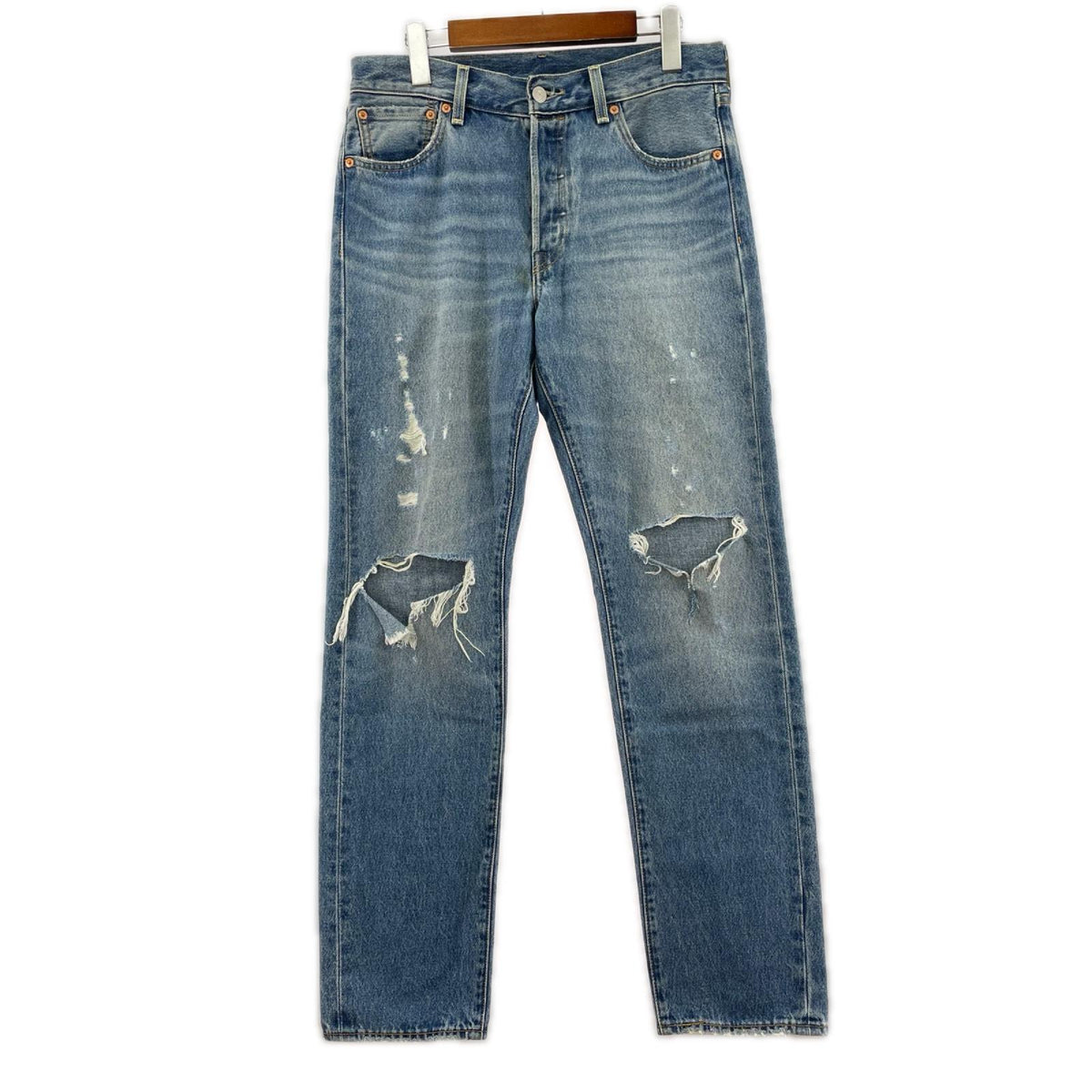 デニムパンツ PREMIUM 501(R) '54 ダメージ加工 サックス