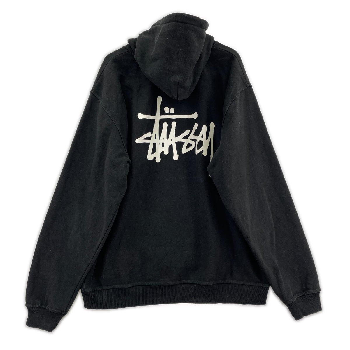 パーカー STUSSY ロゴプリントパーカー XL ブラック ブラック
