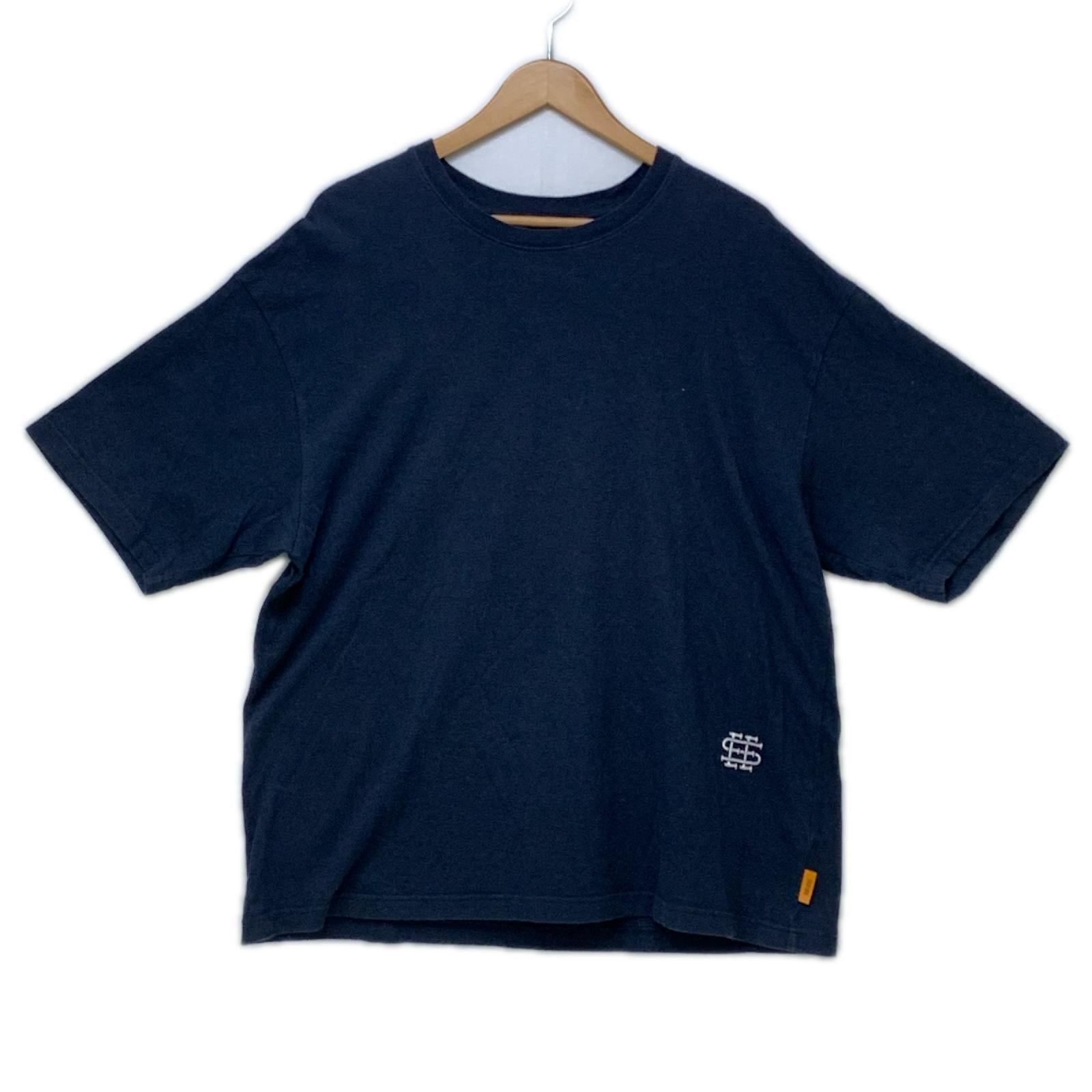 半袖Tシャツ SEE SEE 裾ロゴ コットンヘンプTee L ネイビー L ネイビー