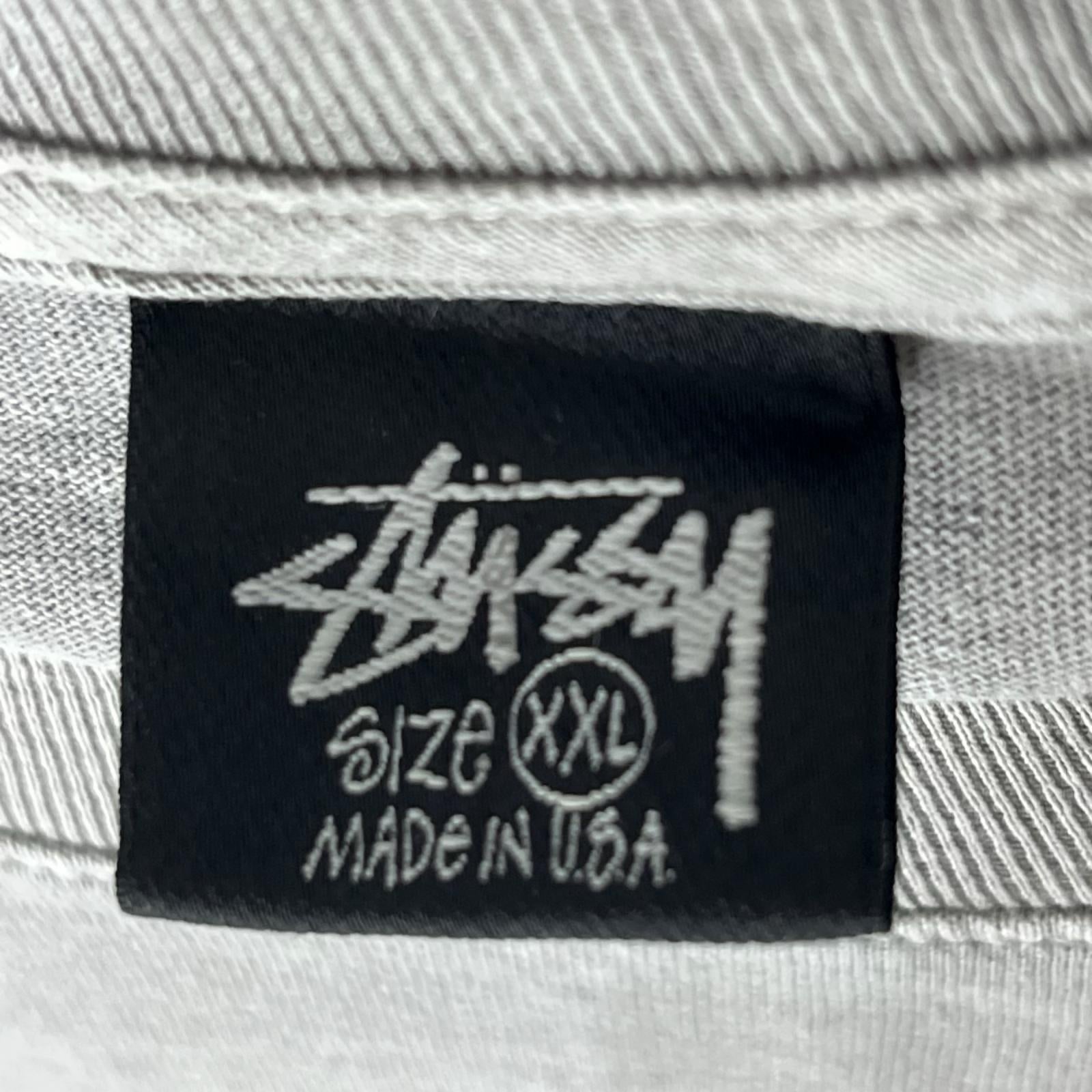 半袖Tシャツ STUSSY ガーメントダイ 8ボールプリントTee XXL グレー グレー