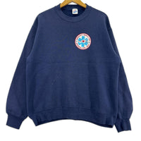 スウェット 90s JERZEES HOPEWELL プリントスウェット L ネイビー L