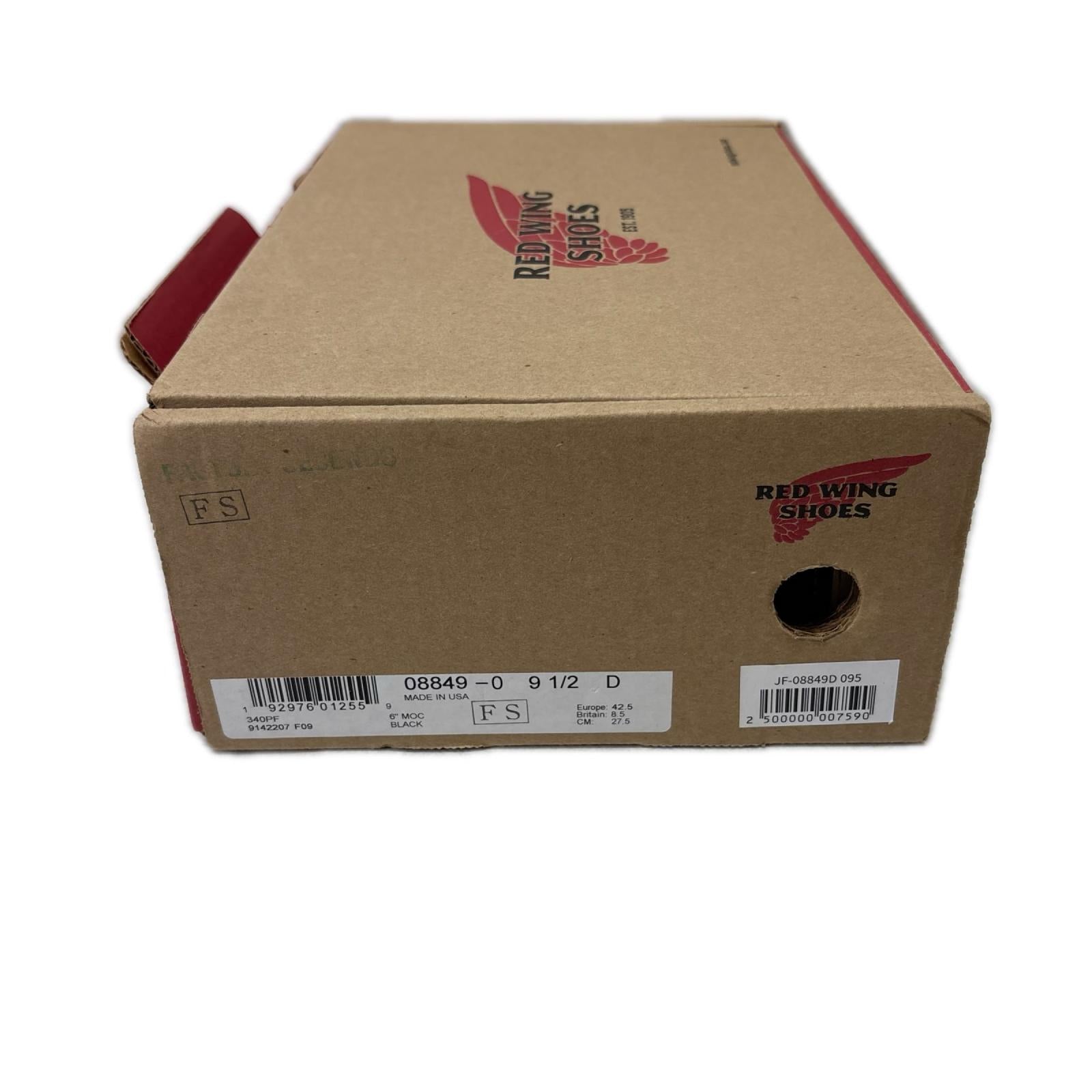ブーツ 23年製 8849 6-inch Classic Moc 27.5cm (US9 1/2 UK9 EU45) ブラック