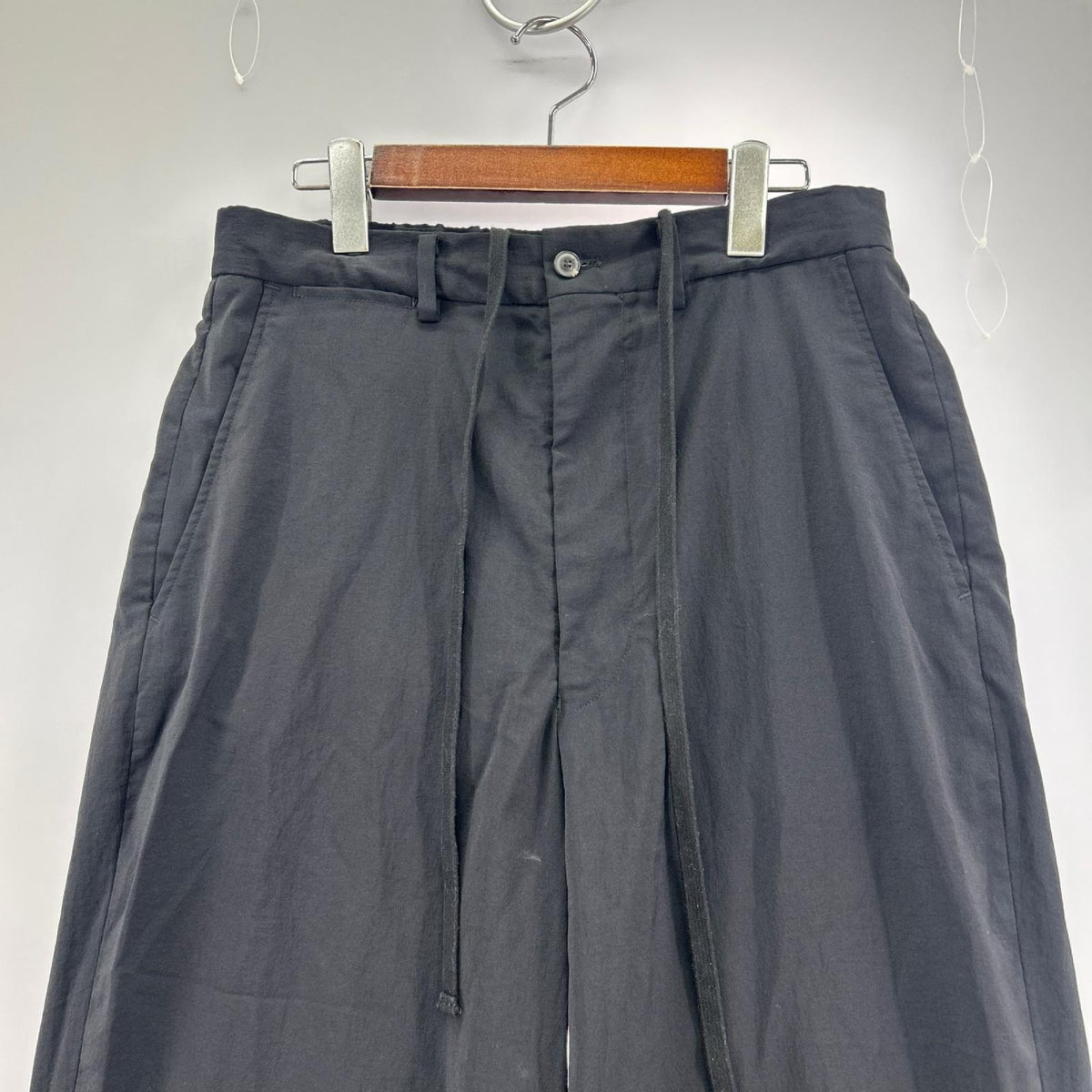 パンツ YOKO SAKAMOTO ORIGINAL RECYCLE GABARDINE イージーパンツ S ブラック ブラック