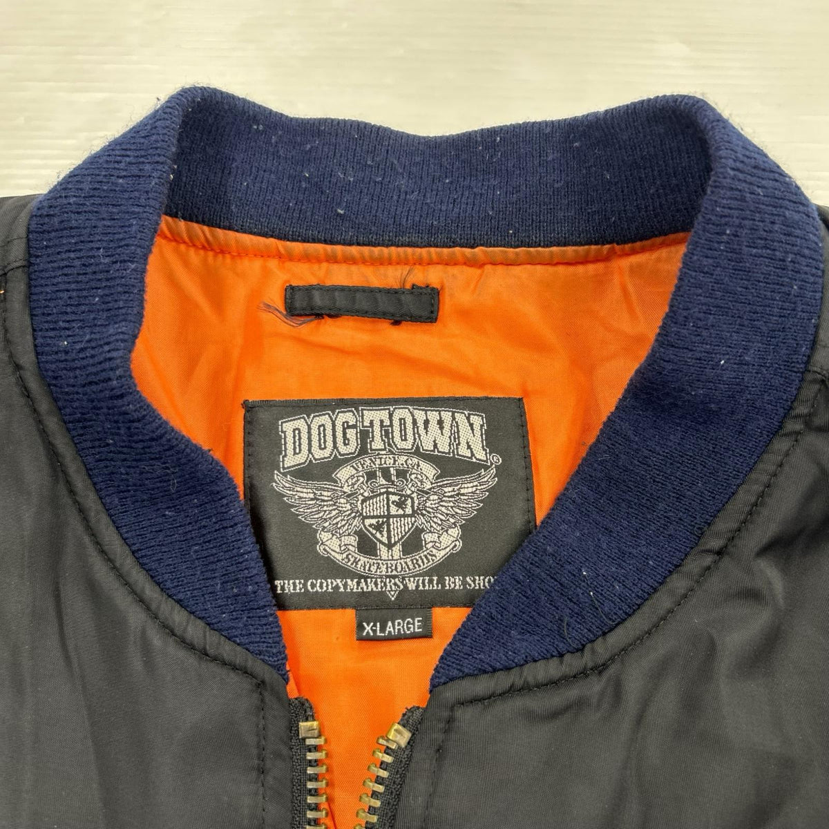 ブルゾン DOG TOWN ワッペンデザイン MA-1 XL ブラック ブラック
