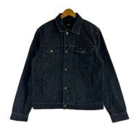 ジャケット HUF バック刺繍 デニムトラッカージャケット S ブラック S