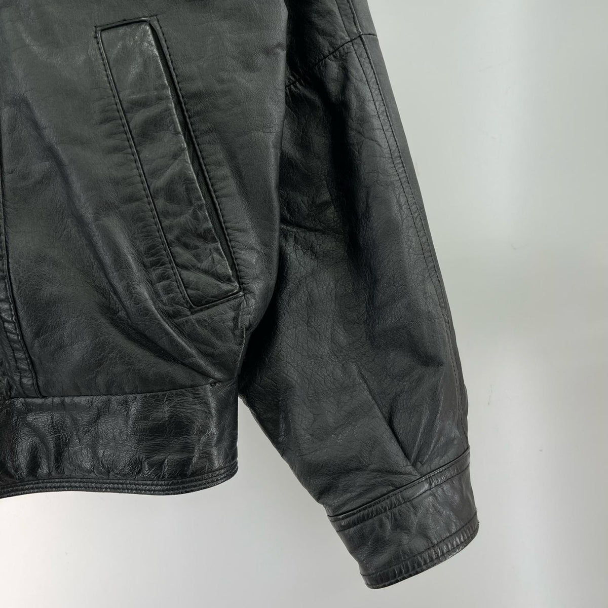 レザージャケット ECHT LEDER レザーブルゾン LL ブラック LL ブラック