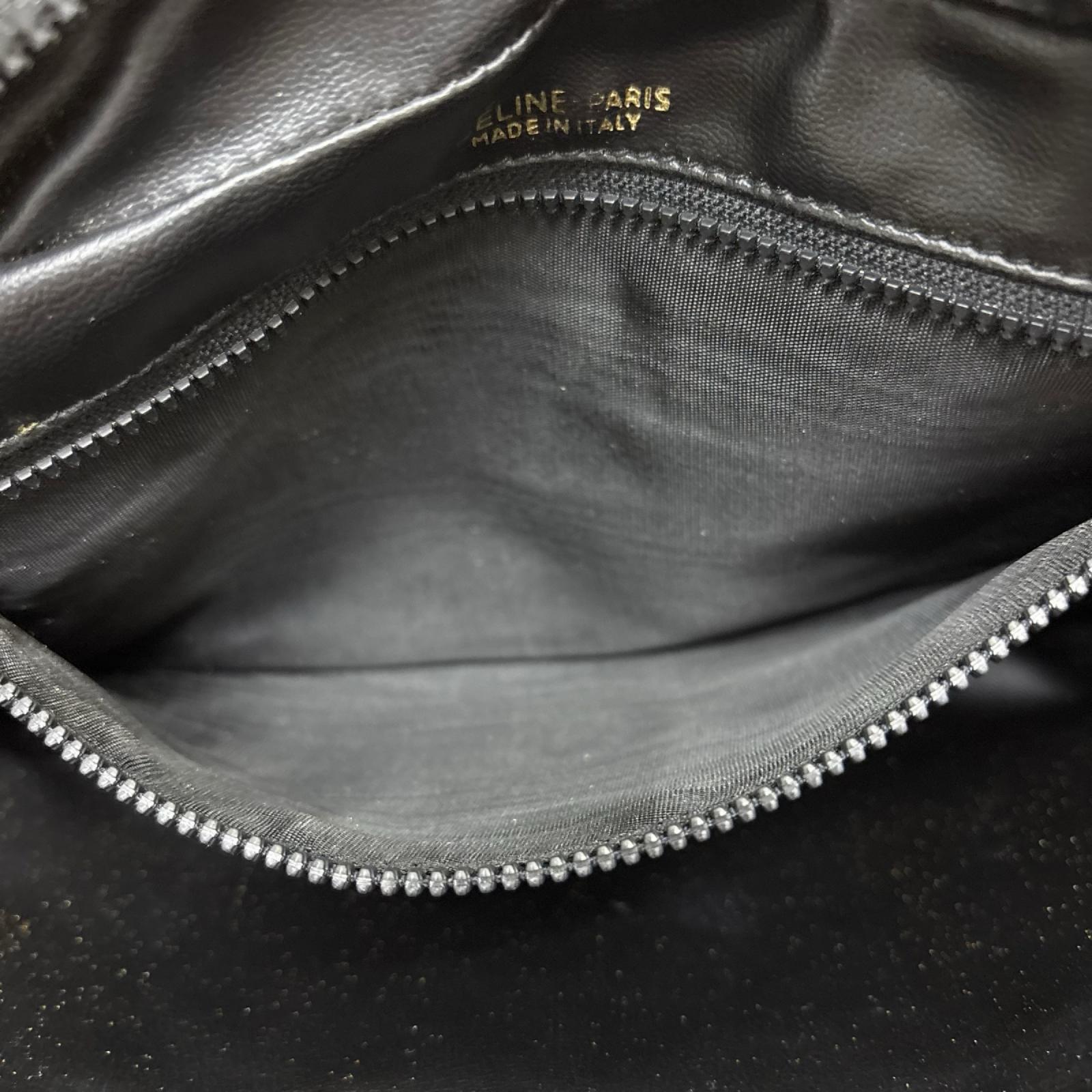 CELINE/レザー黒