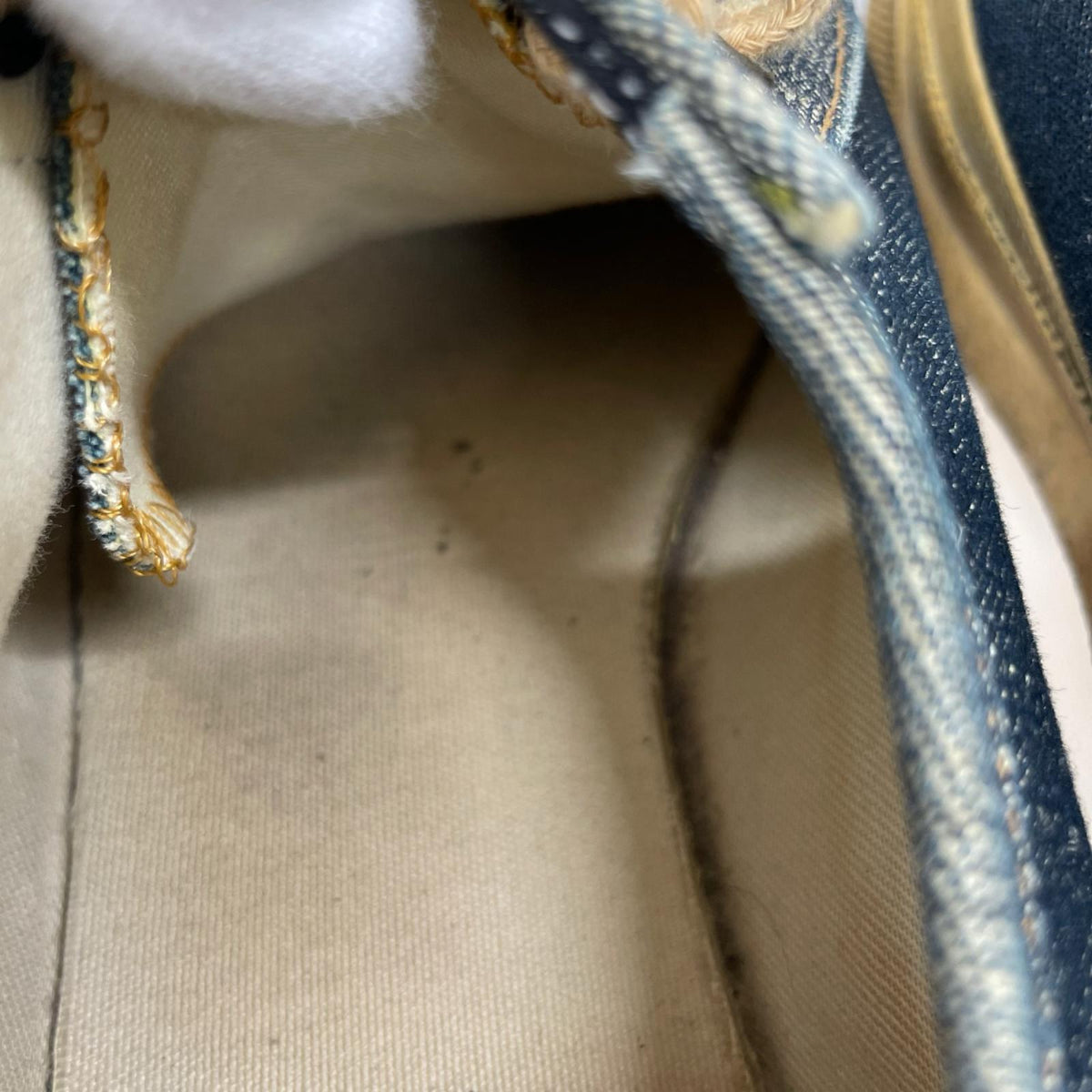 スニーカー for men ローカット デニム (3) 3 ネイビー