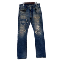 デニムパンツ HYSTERIC GLAMOUR RSM加工デニムパンツ ブルー 32 ネイビー
