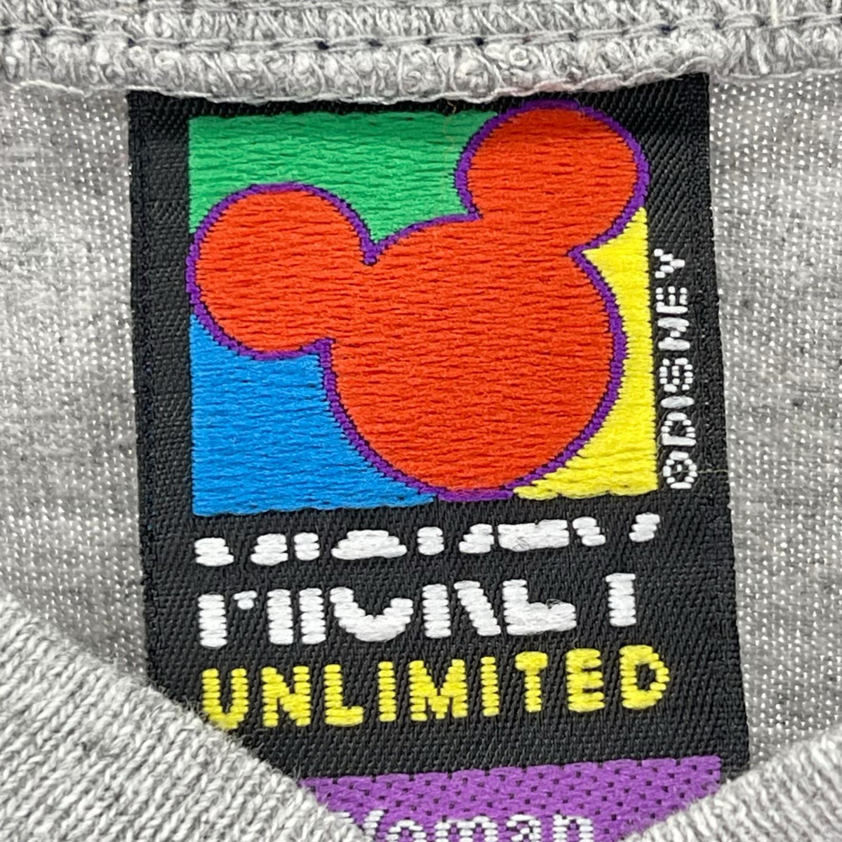 半袖Tシャツ 90S ミッキー プリントTシャツ グレー