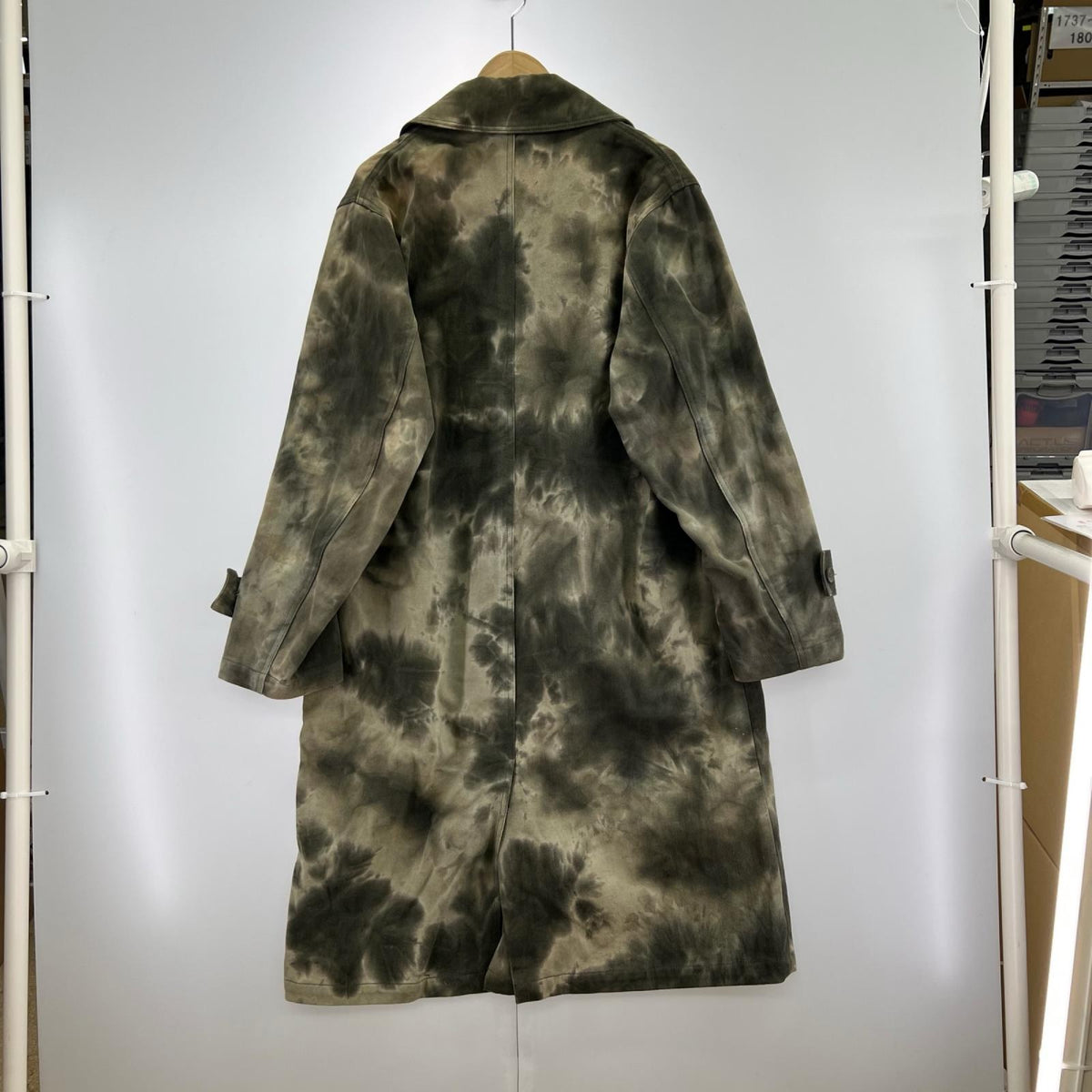 ジャケット STUSSY Dyed Trench Coat S カーキ S