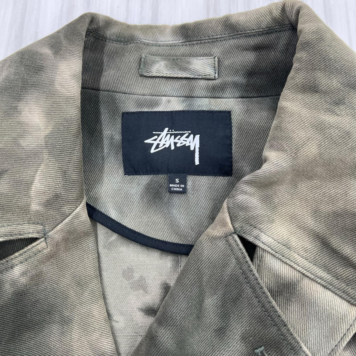 ジャケット STUSSY Dyed Trench Coat S カーキ S