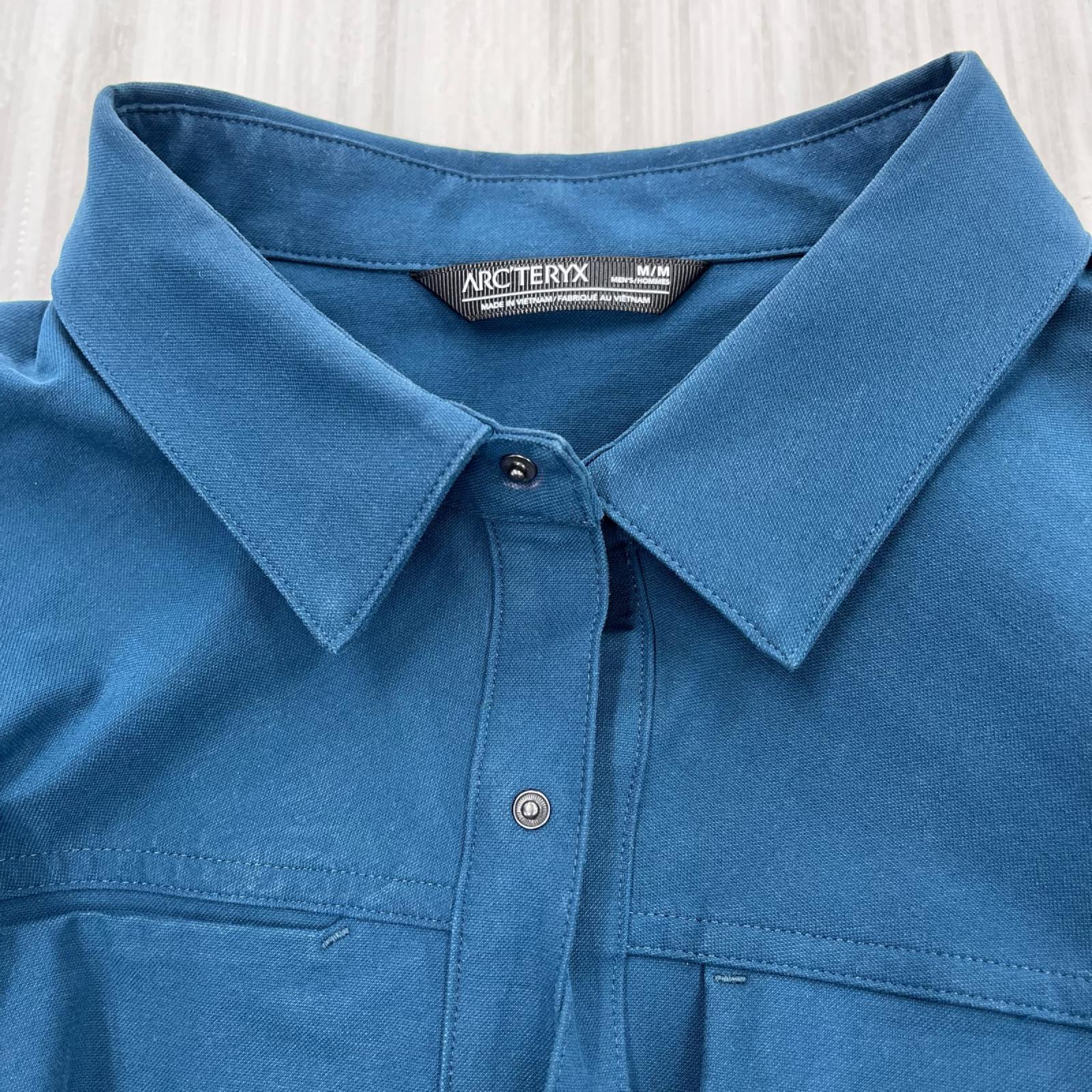 長袖シャツ ARC'TERYX Cronin Cotton Overshirt M 紺 M ネイビー