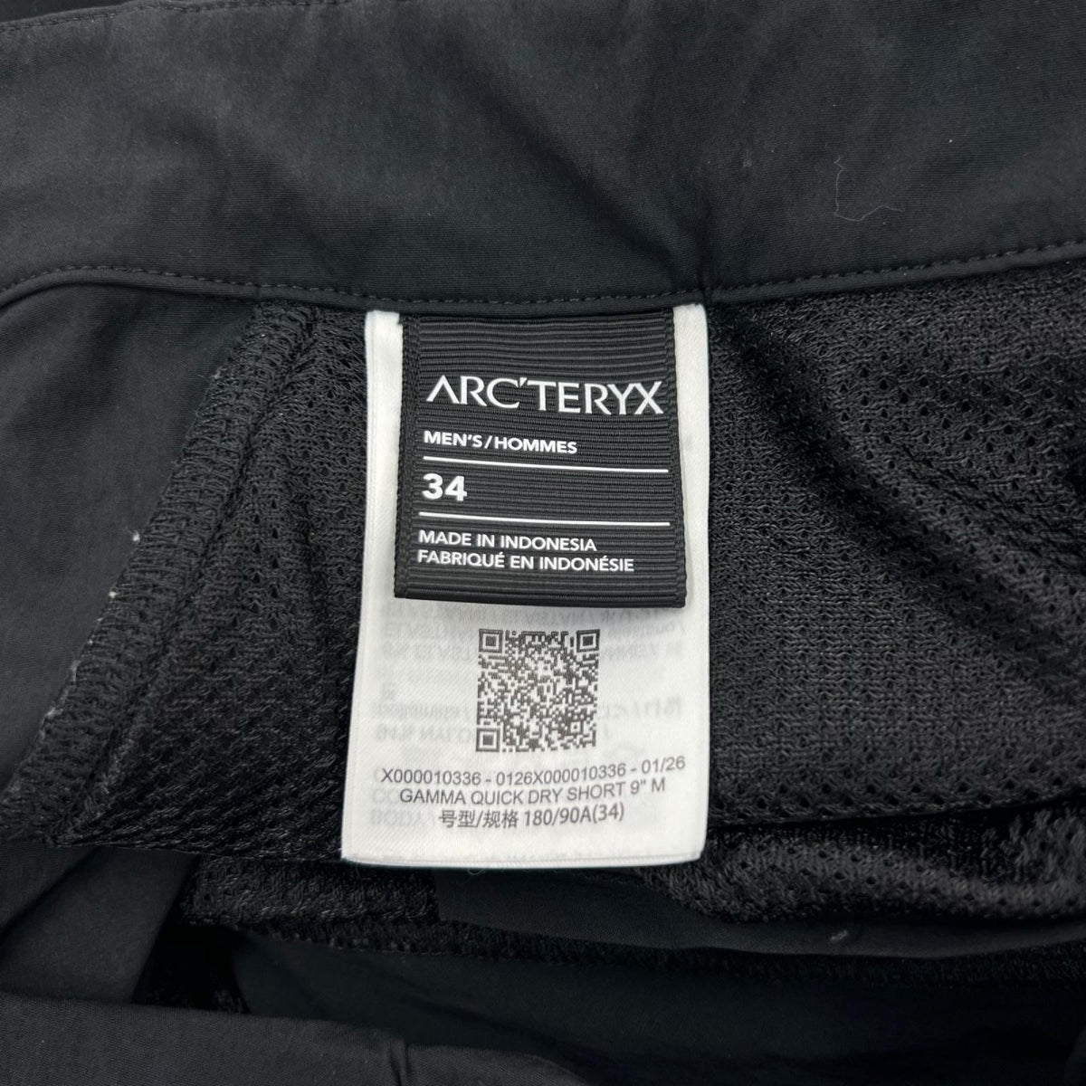 ショートパンツ ARC'TERYX GAMMA QUICK DRY SHORT 34 黒 34 ブラック