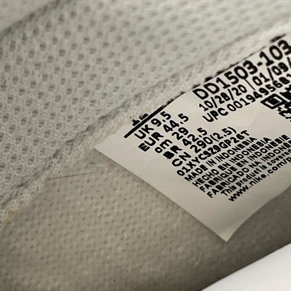 スニーカー W DUNK LOW DD1503-103 29cm (US11 UK10 1/2 EU48) ホワイト