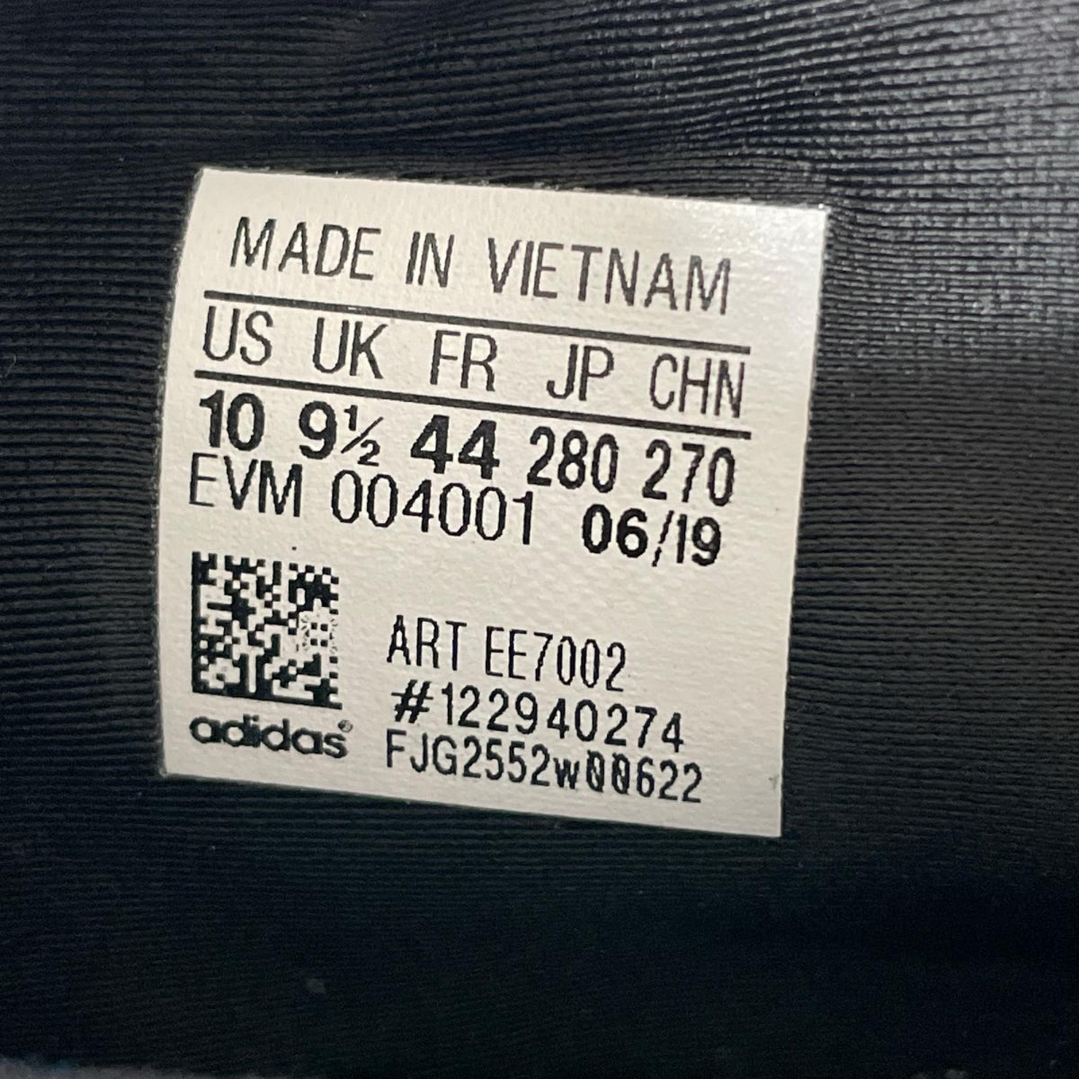 スニーカー EE7002 28cm (US10 UK9 1/2 EU46) ブラック