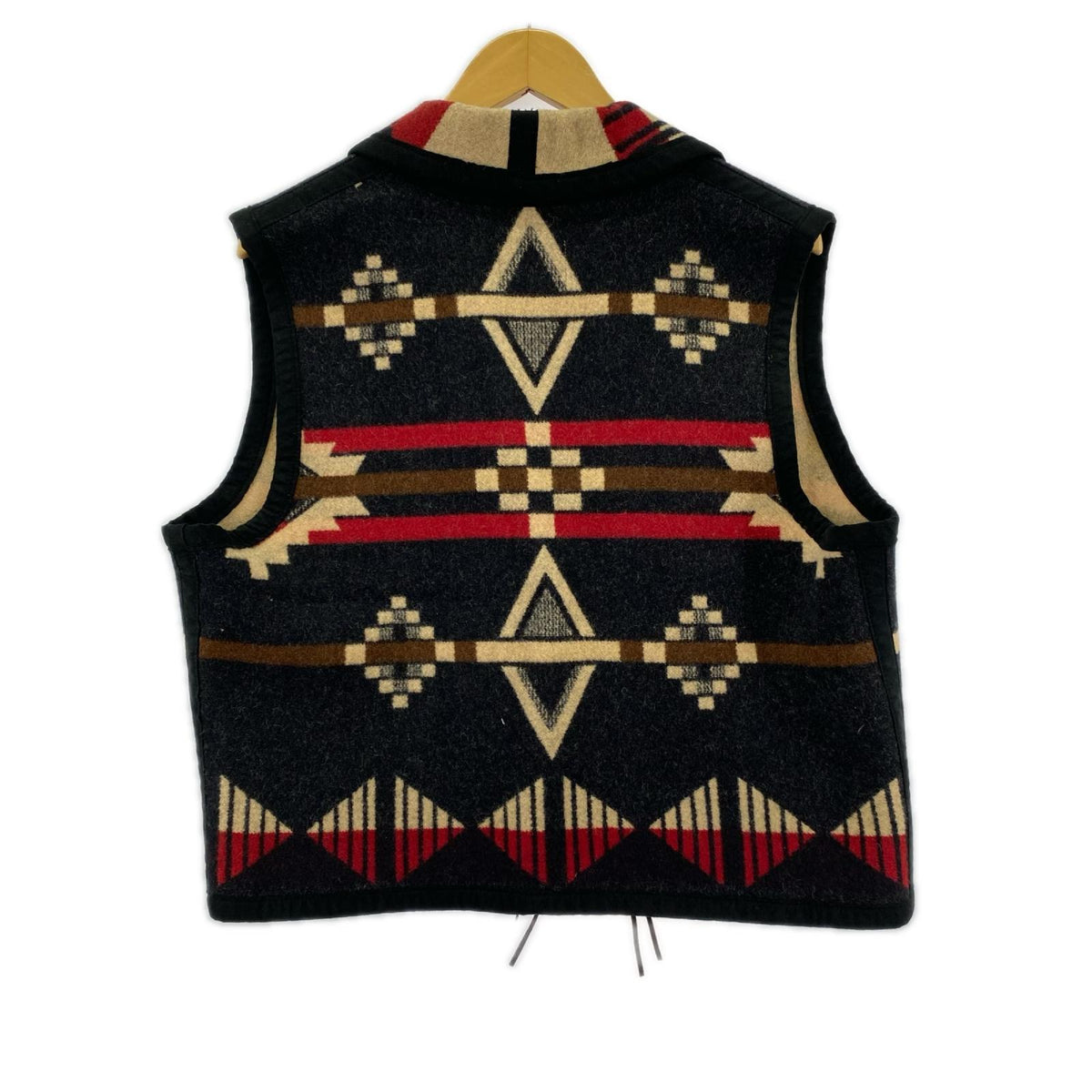 長袖シャツ PENDLETON USA製 コンチョボタン ネイティブウールベスト L L ブラック