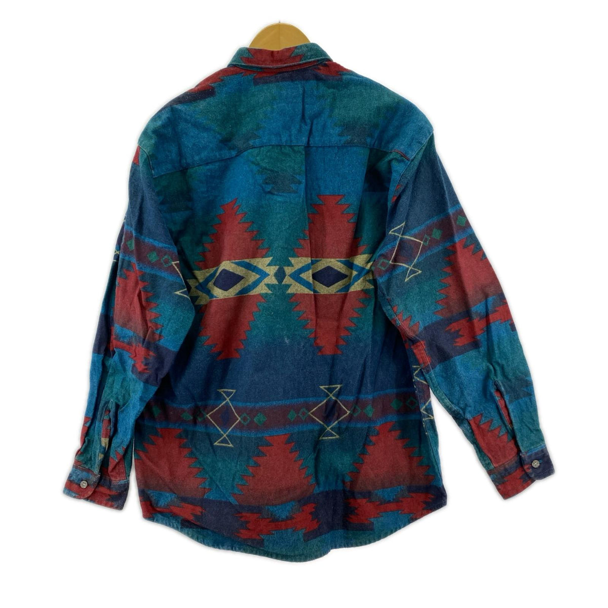 長袖シャツ WOOLRICH ネイティブ柄 コットンシャツ M M