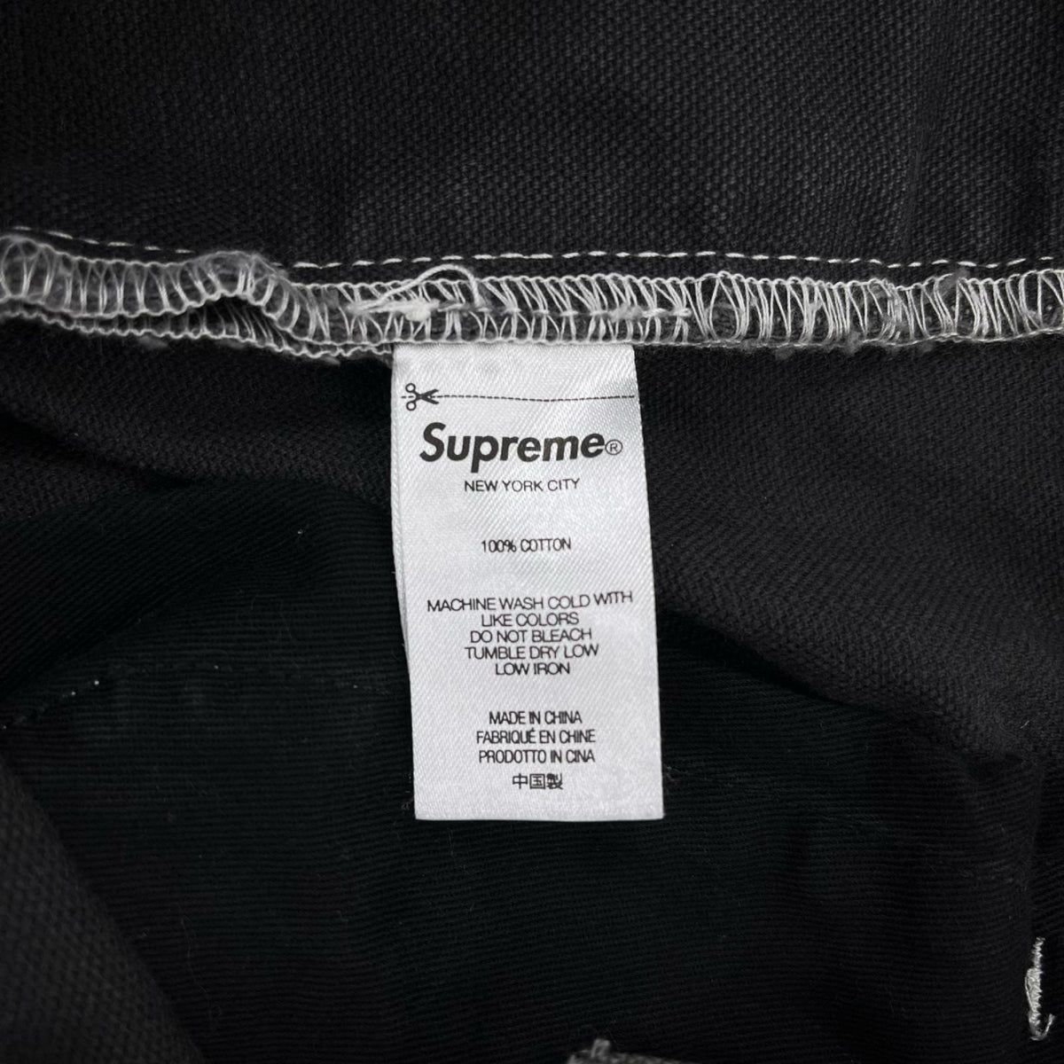 パンツ Supreme 22SS Double Knee Canvas Painter Pant 30 黒 30 ブラック
